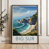 Wall Art Big Sur Poster | California Coastline Print | USA Wall Art