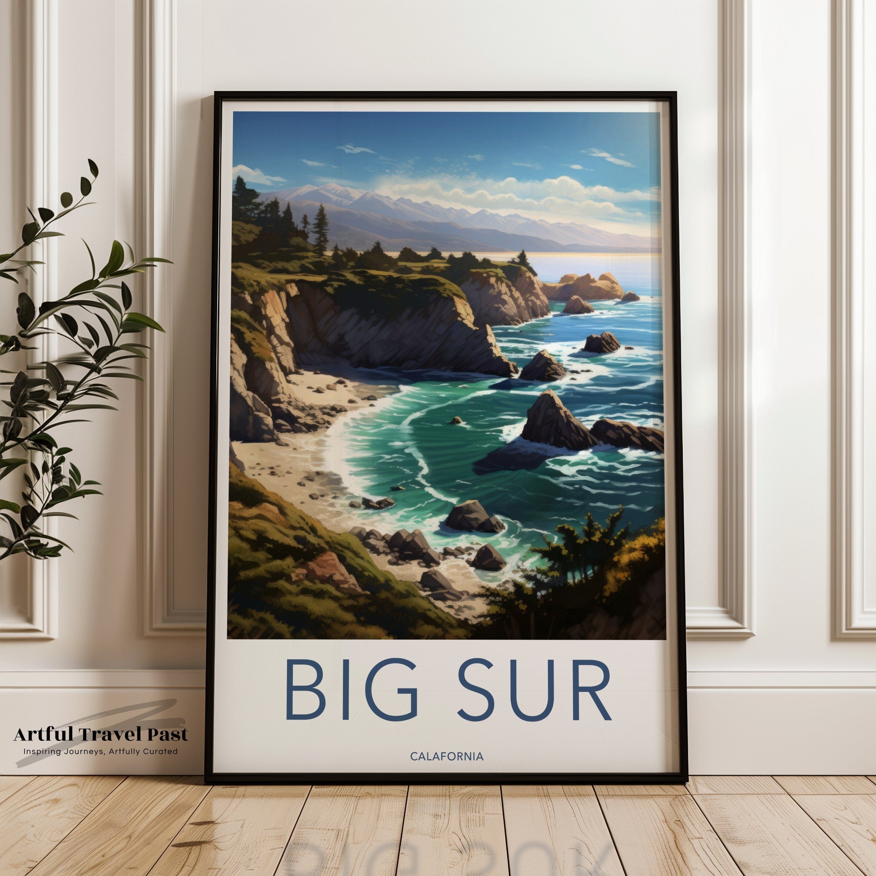 Wall Art Big Sur Poster | California Wall Art | USA Decor