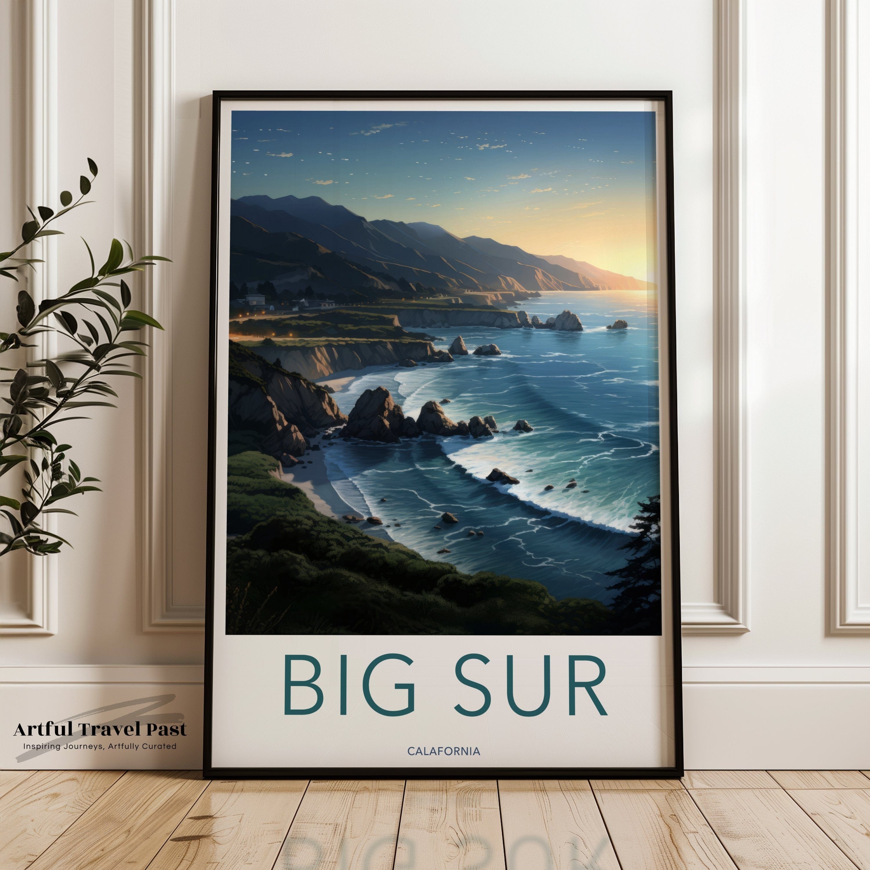 Wall Art Big Sur Poster | USA Wall Art | California Decor