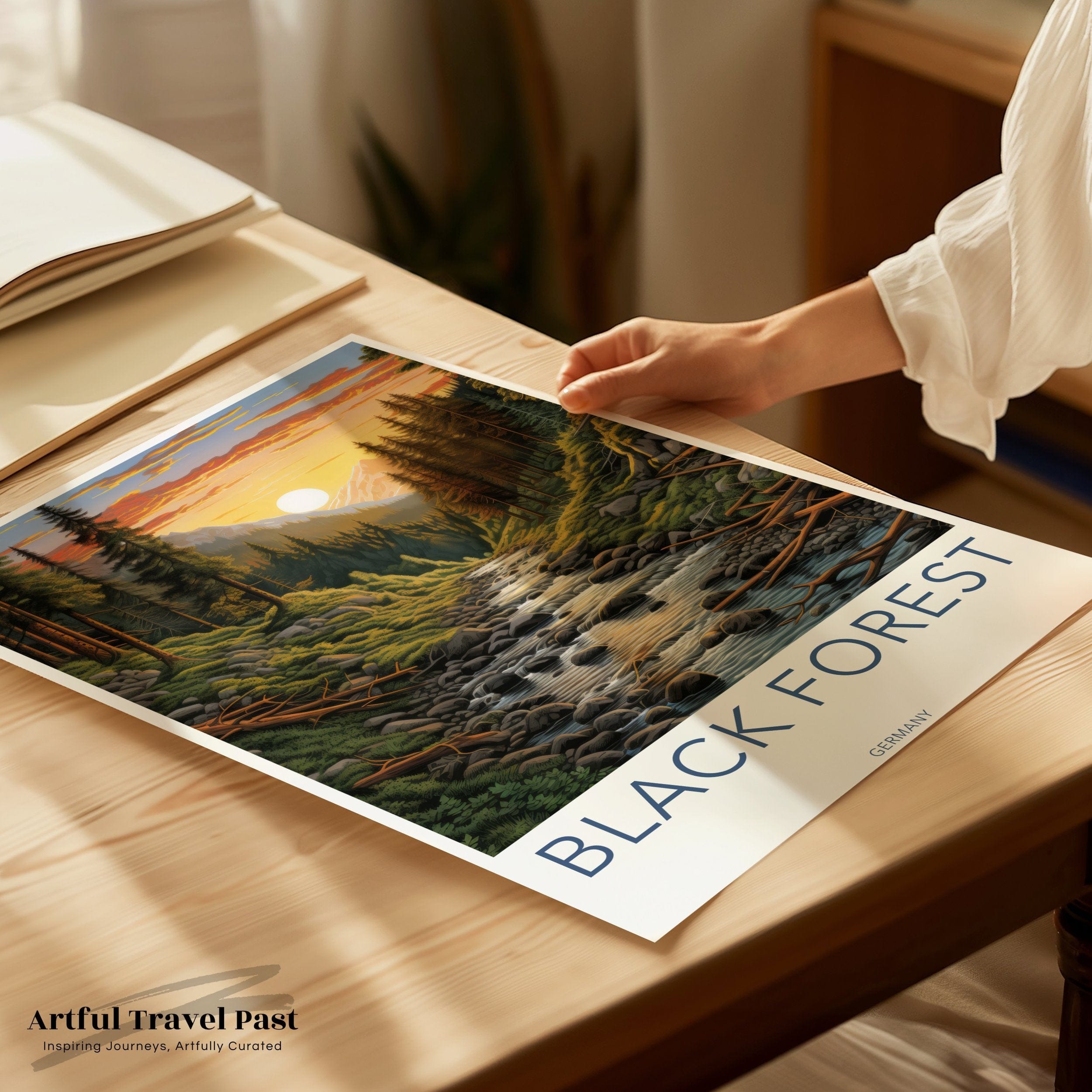 Wall Art Black Forest Poster |  German Woodlands | Germany Wall Art