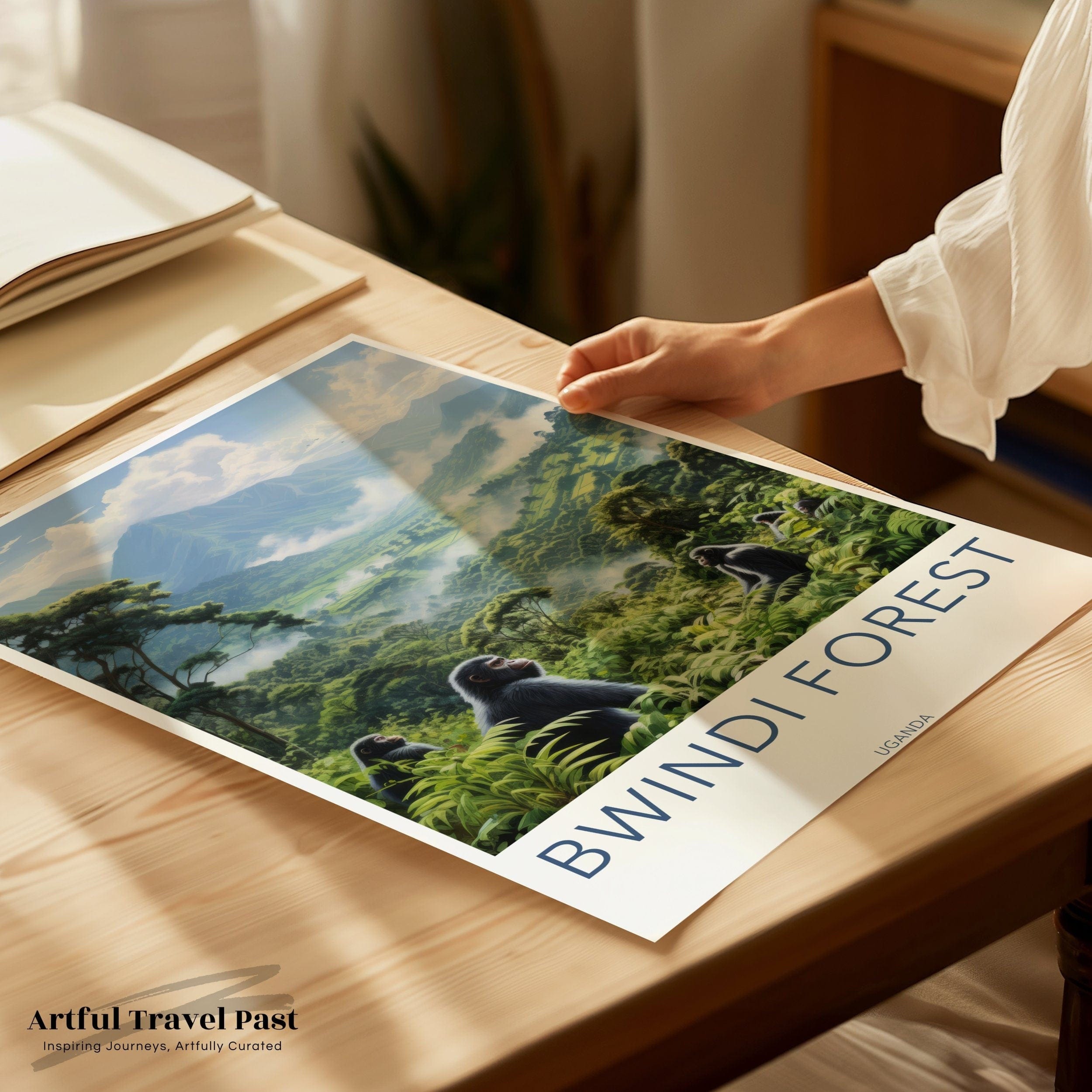 Wall Art Bwindi Forest Poster | Jungle Landscape | Uganda Wall Art