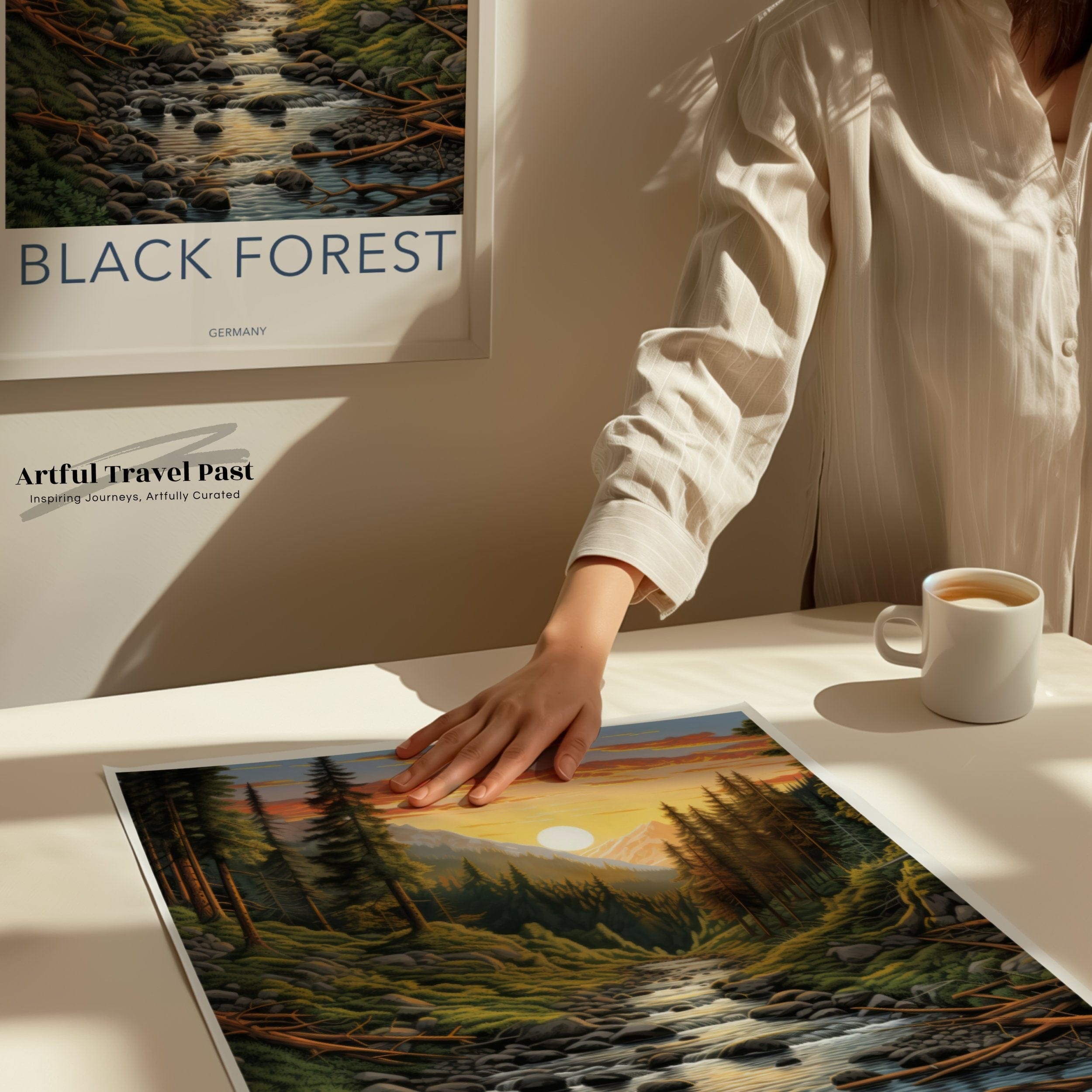 Wall Art Black Forest Poster |  German Woodlands | Germany Wall Art