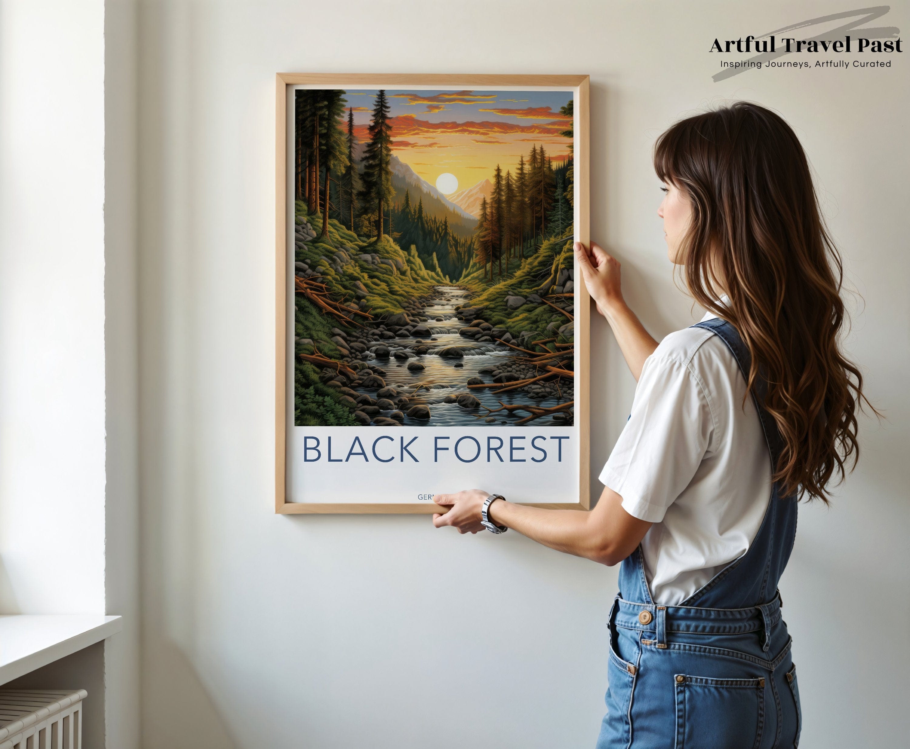 Wall Art Black Forest Poster |  German Woodlands | Germany Wall Art