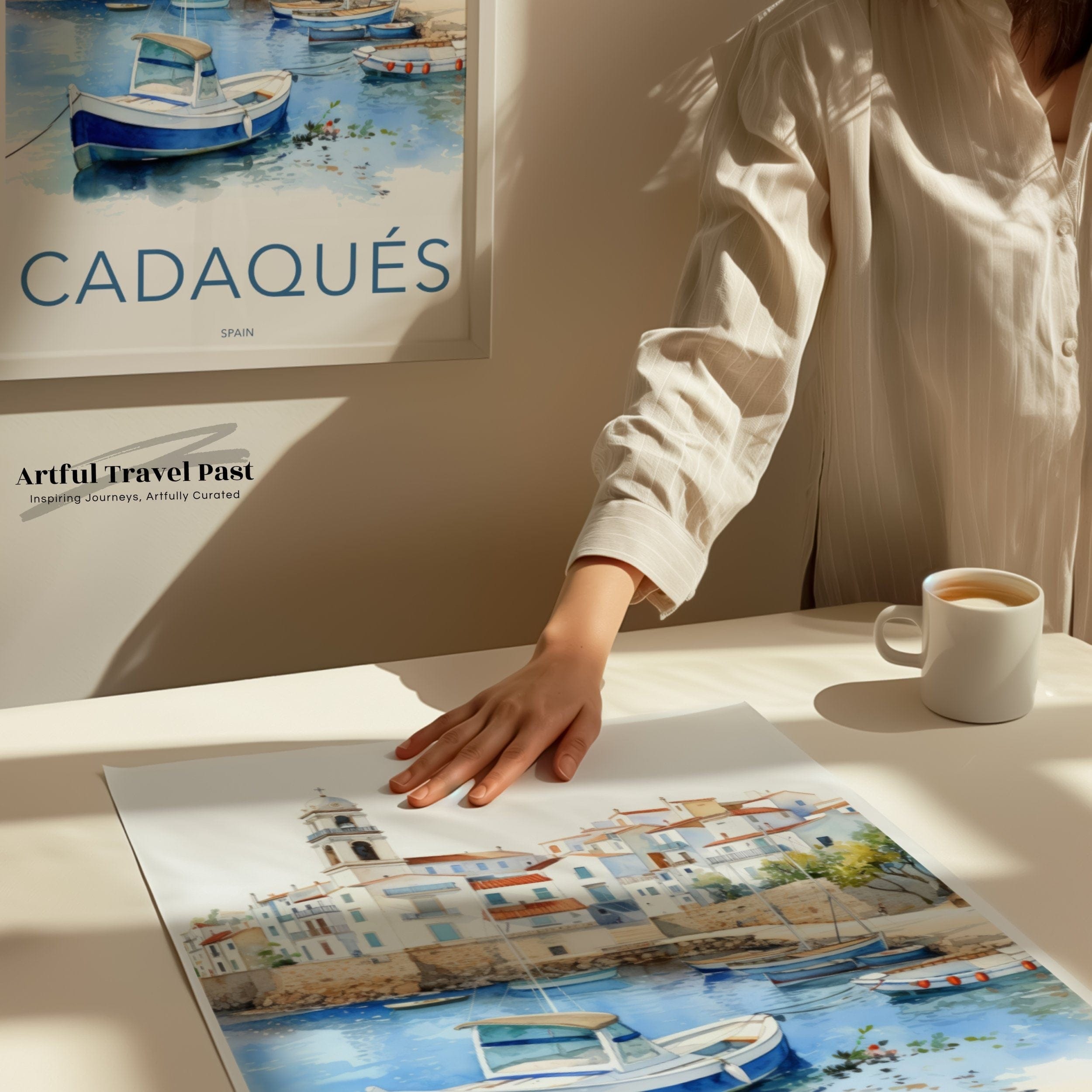 Wall Art Cadaqués Poster | Spain Wall Art | Europe Decor