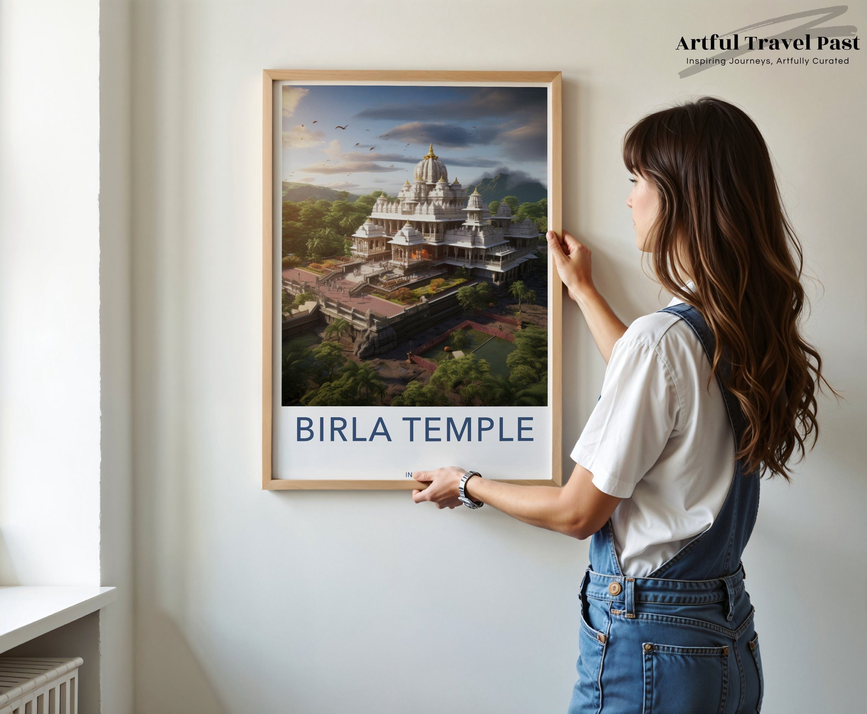 Wall Art Birla Temple Poster | India Wall Art | South Asia Decor