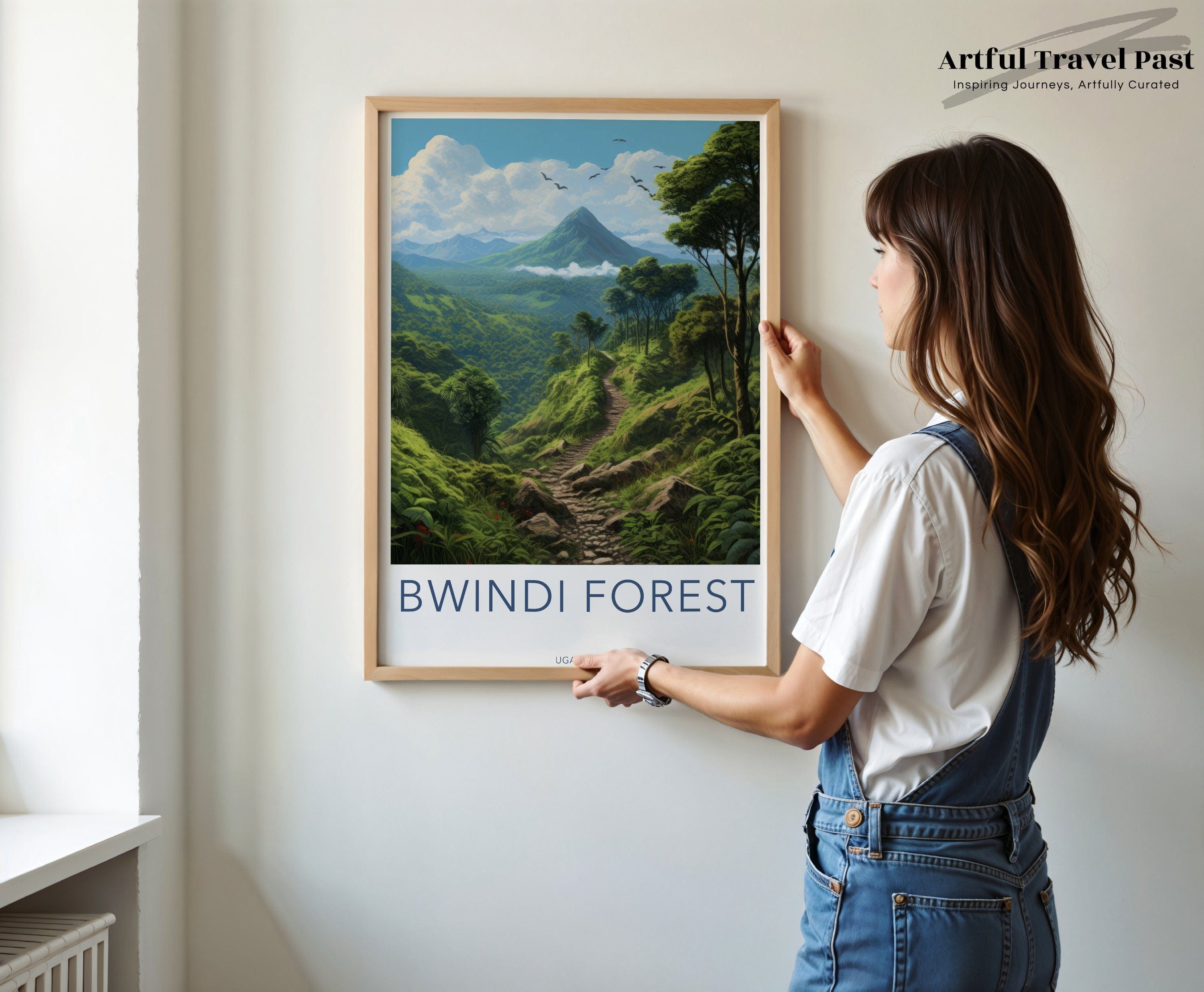 Wall Art Bwindi Forest Poster | Forest Landscape | Uganda Wall Art