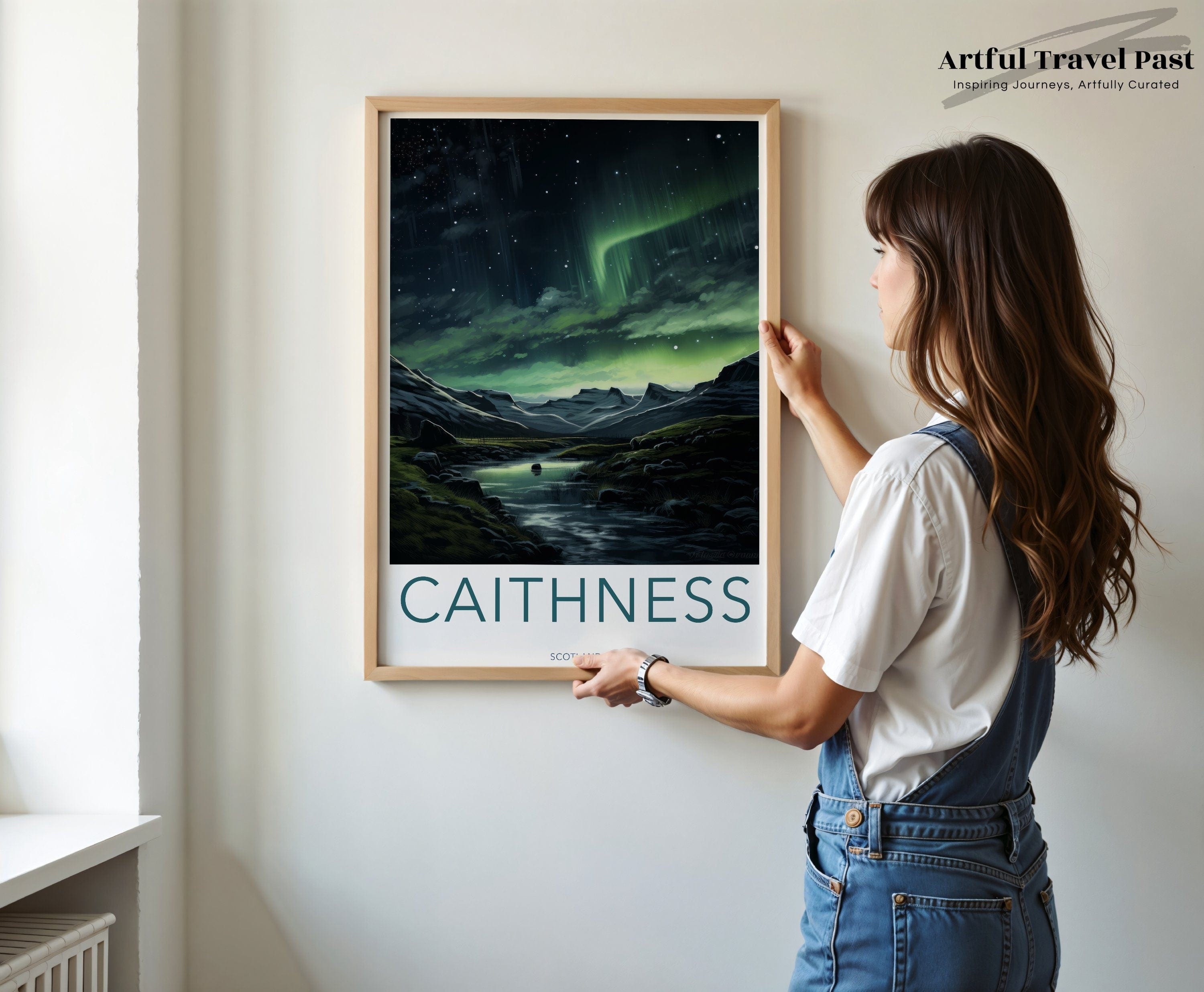 Wall Art Caithness Poster | Scottish Auroras | Scotland Wall Art