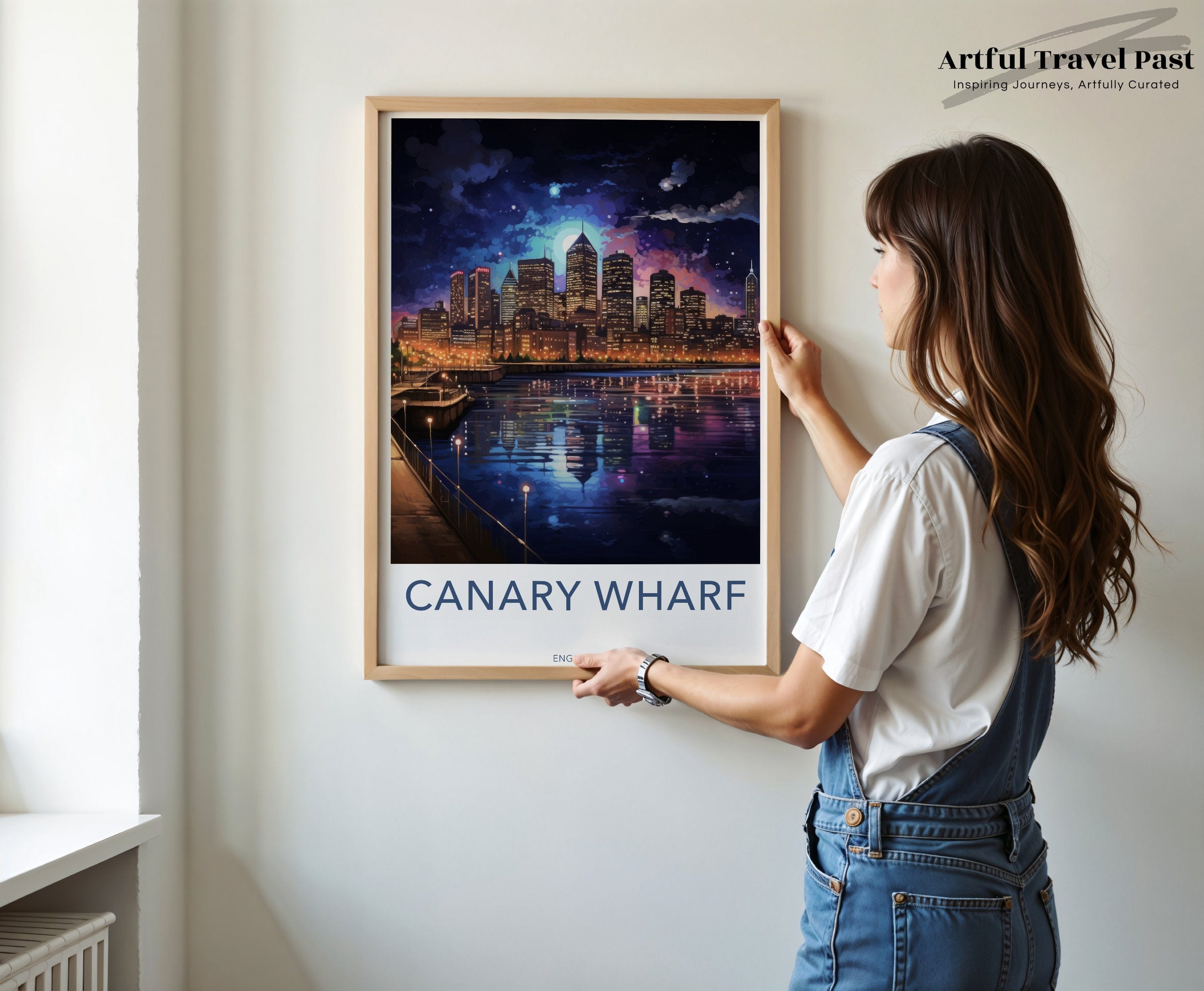 Wall Art Canary Wharf Poster | England Wall Art | UK Decor