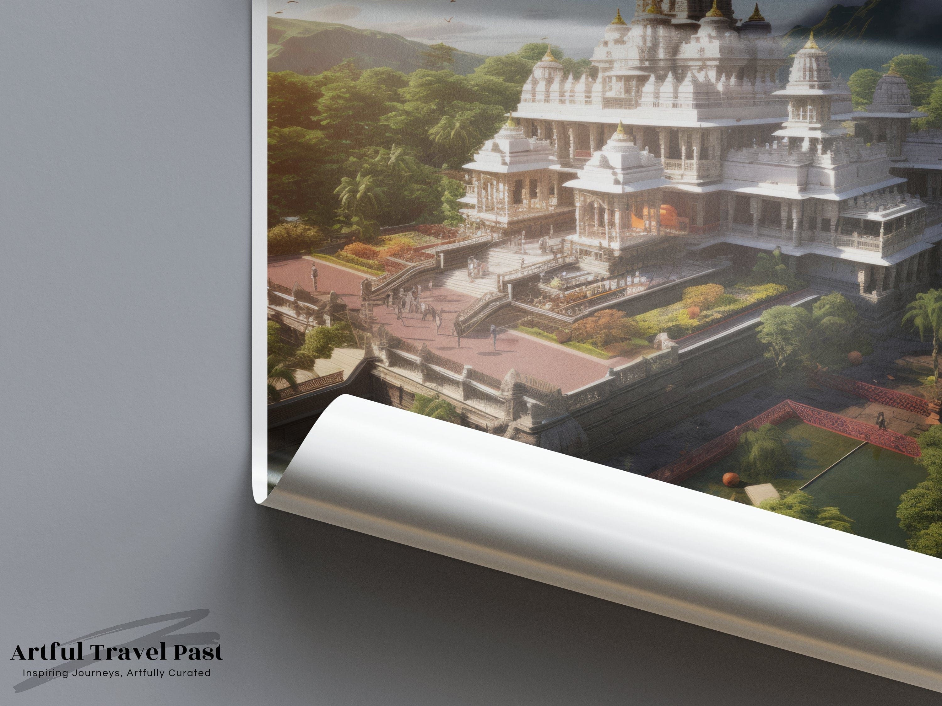 Wall Art Birla Temple Poster | India Wall Art | South Asia Decor