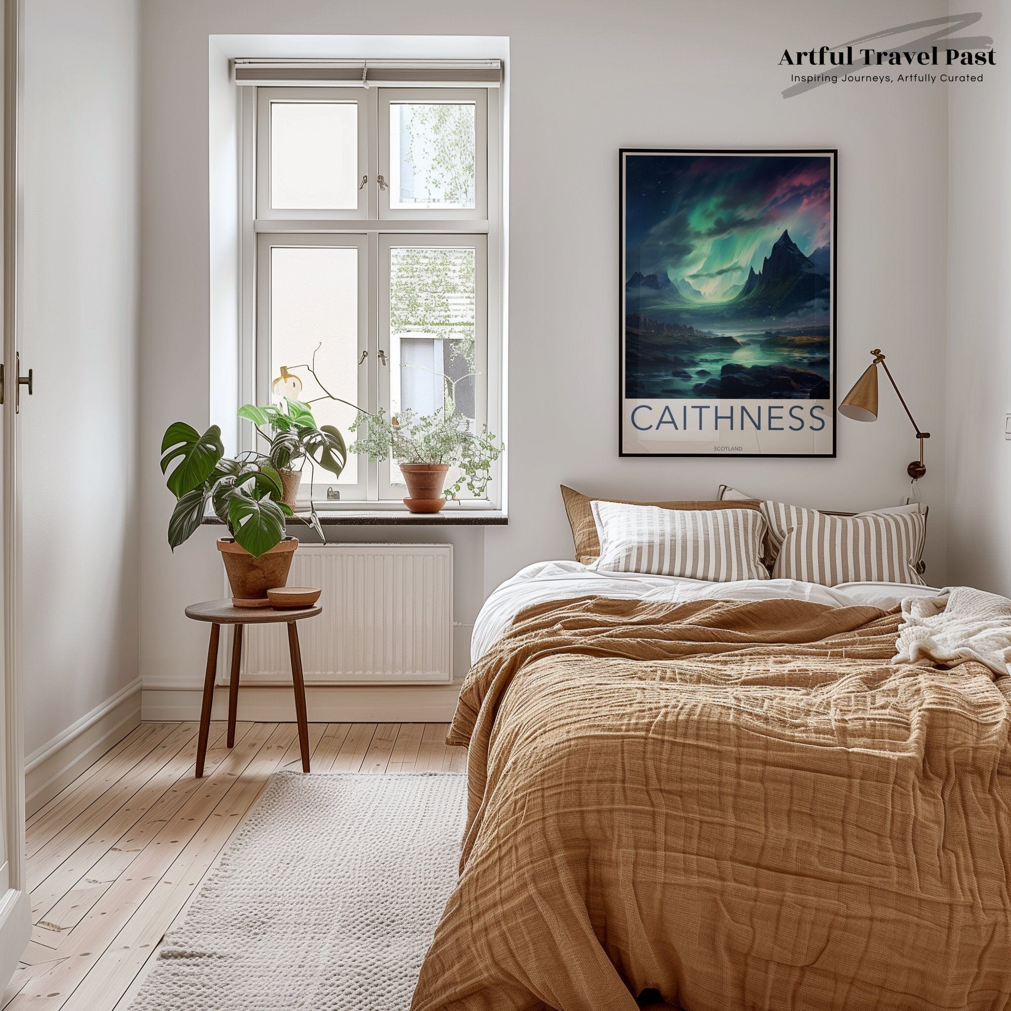 Wall Art Caithness | Northern Lights Poster | Scotland Wall Art