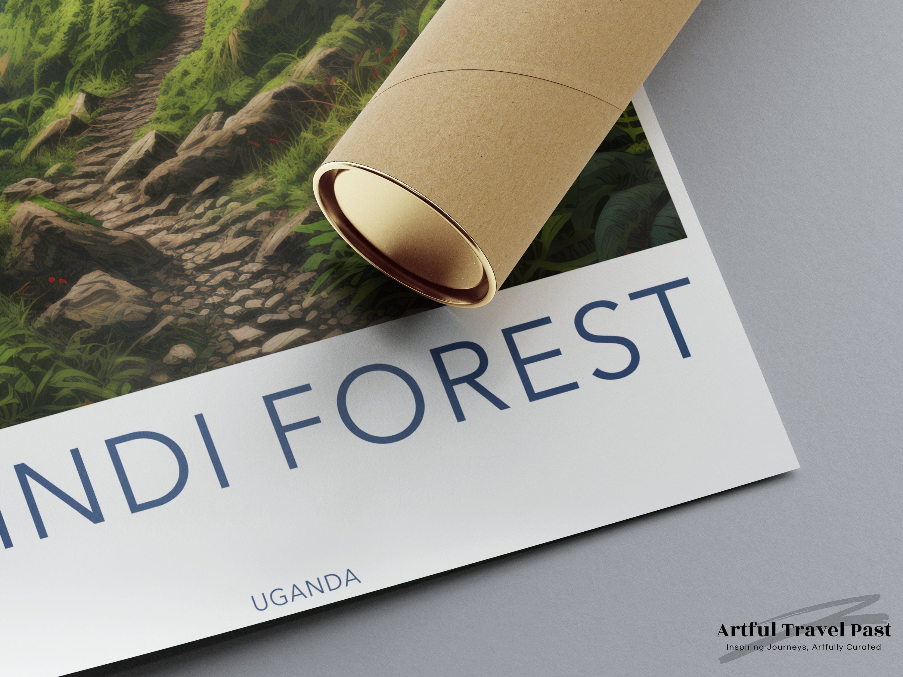 Wall Art Bwindi Forest Poster | Forest Landscape | Uganda Wall Art