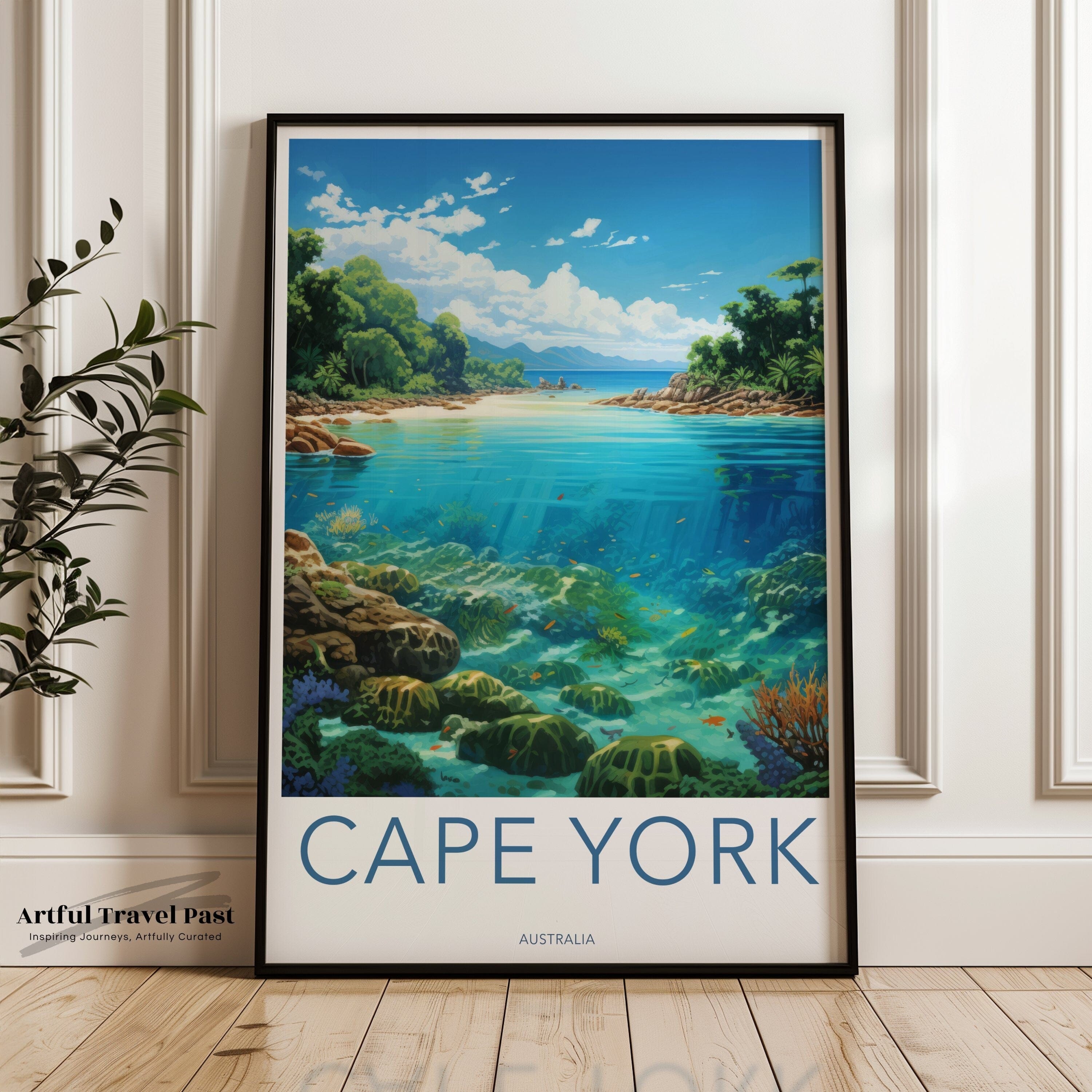 Wall Art Cape York Poster | Coral Reef | Australia Wall Art