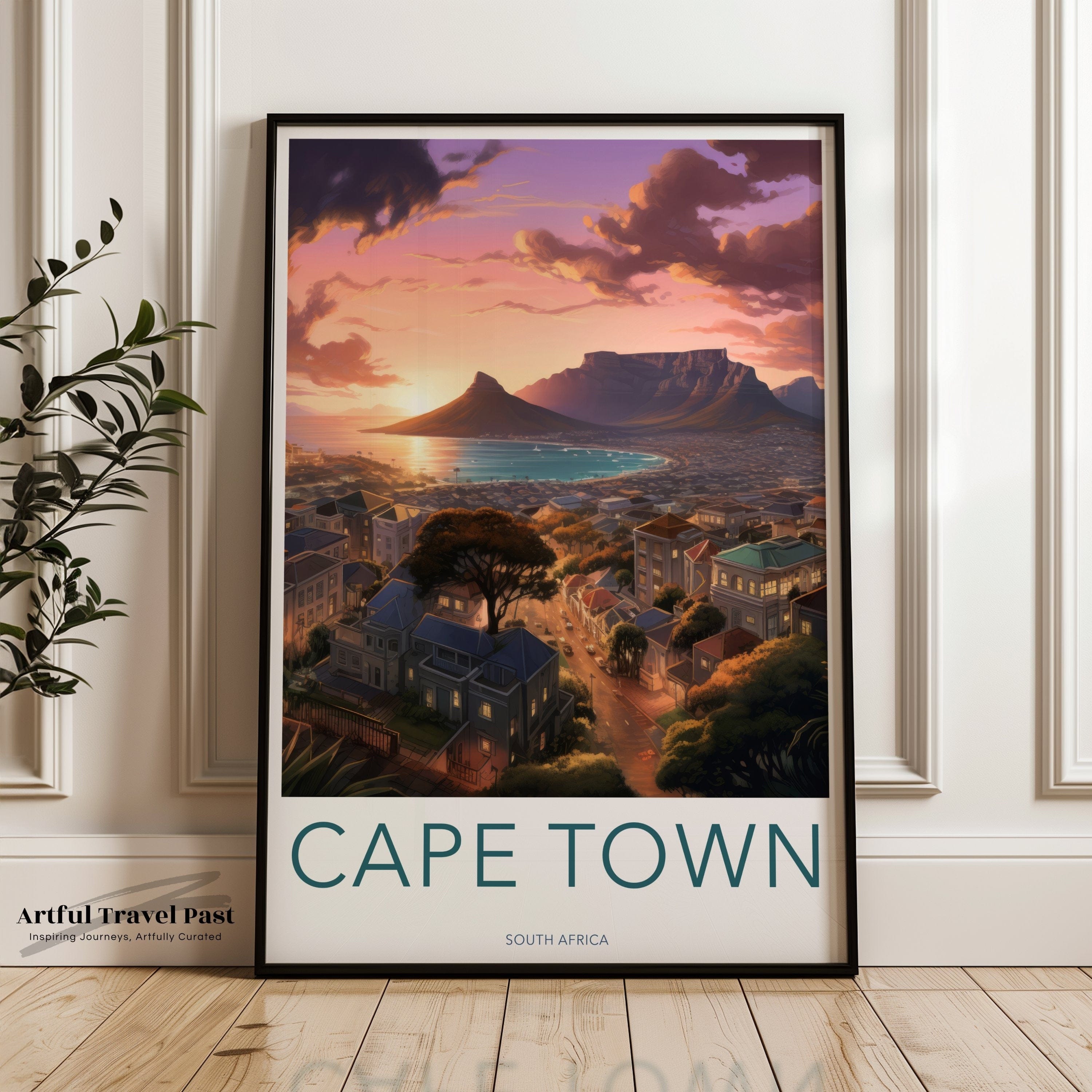 Wall Art Cape Town Poster | South Africa Wall Art | Africa Decor