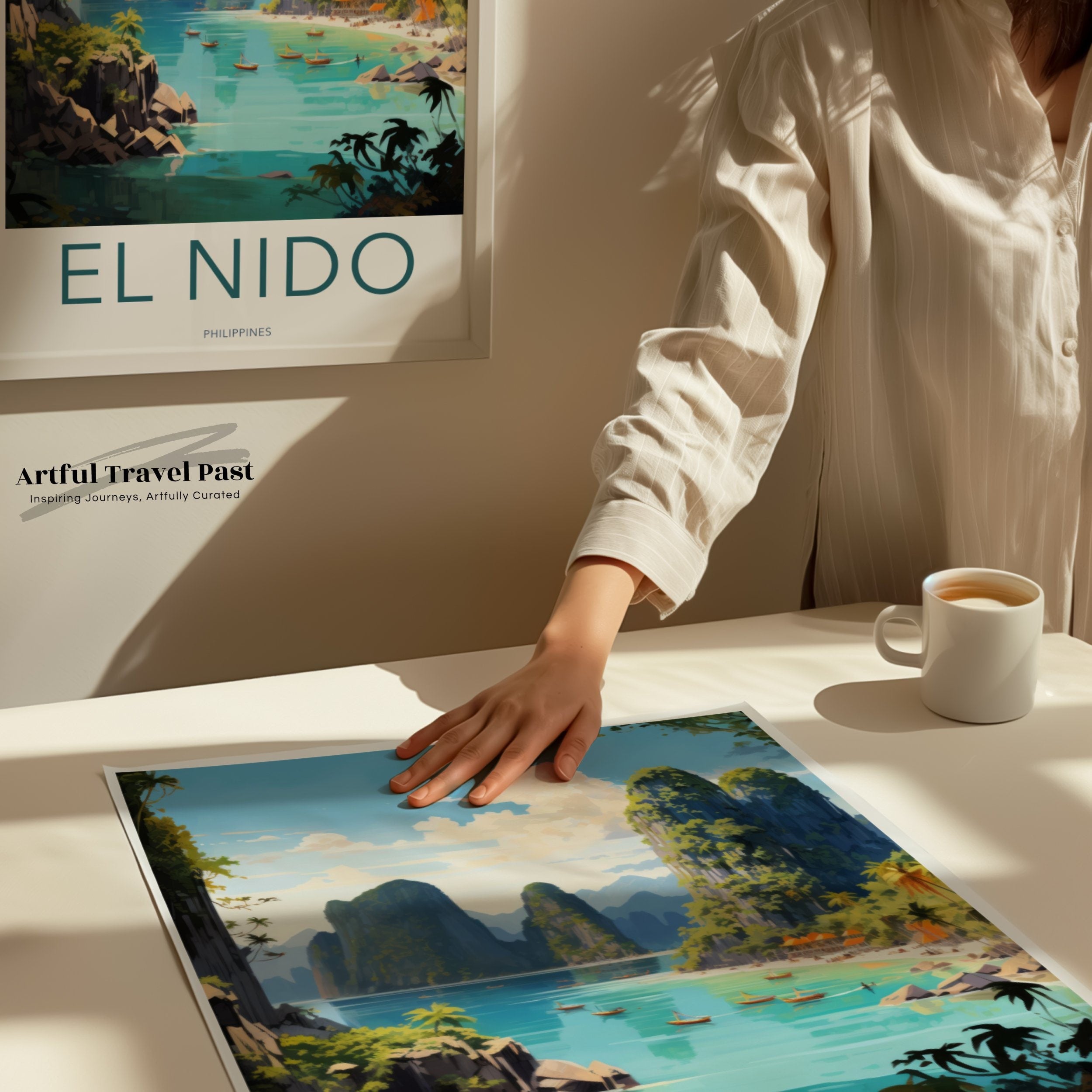 Stunning El Nido Philippines Scenic Landscape Wall Art, Beach Decor, Nature Print, Tropical Island Paradise, Ocean View