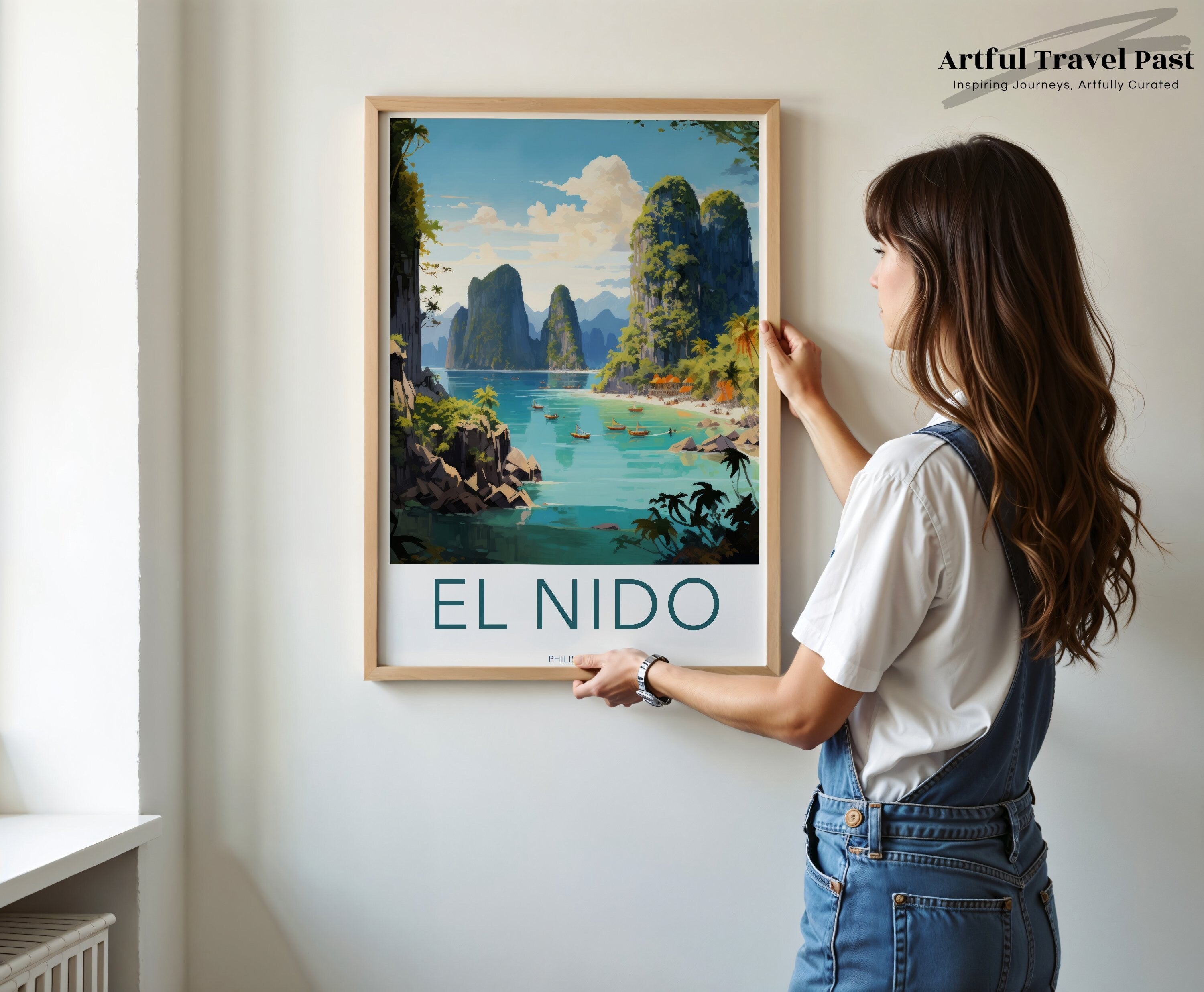 Stunning El Nido Philippines Scenic Landscape Wall Art, Beach Decor, Nature Print, Tropical Island Paradise, Ocean View