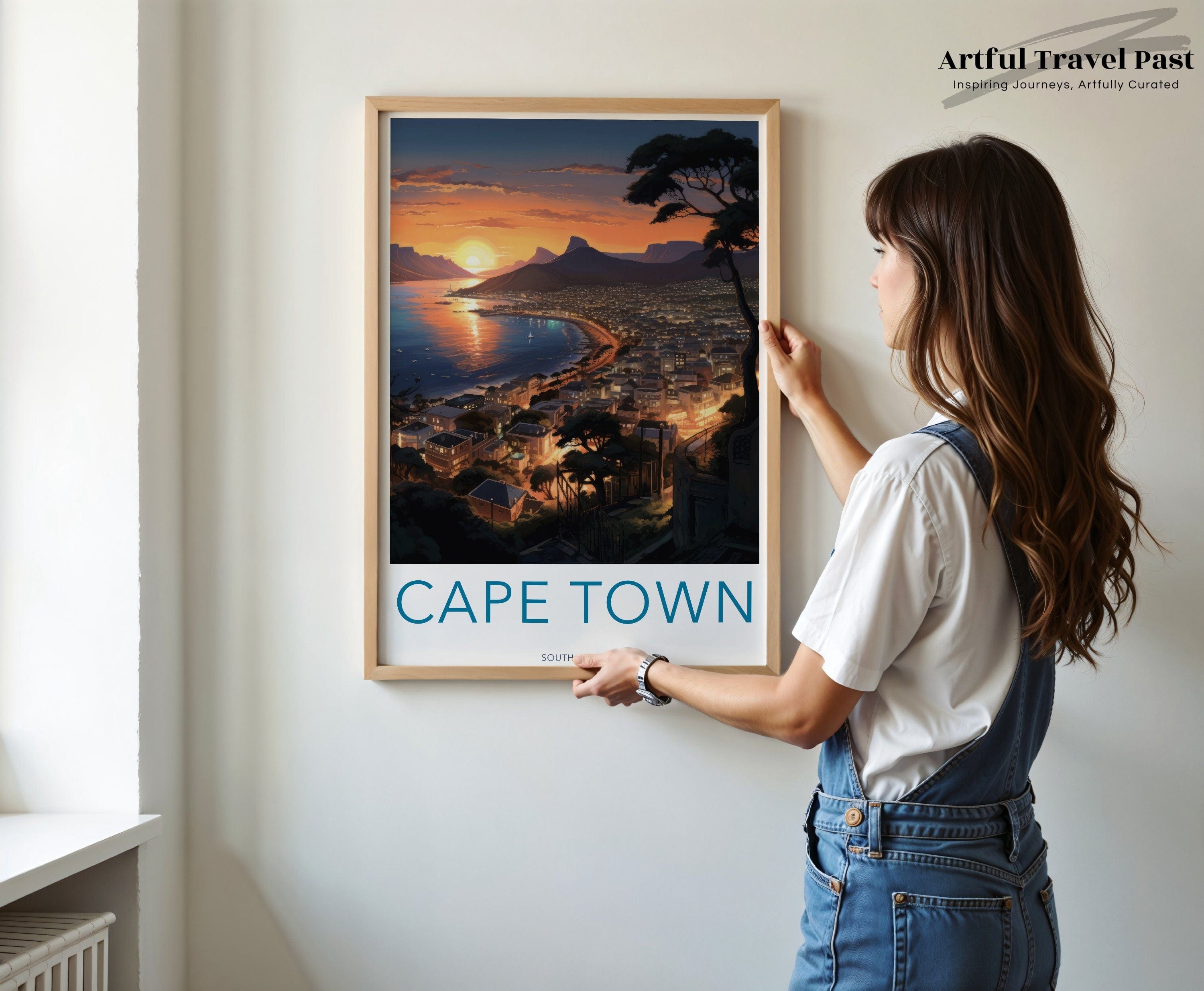 Wall Art Cape Town Poster | African Sunset | South Africa Wall Art