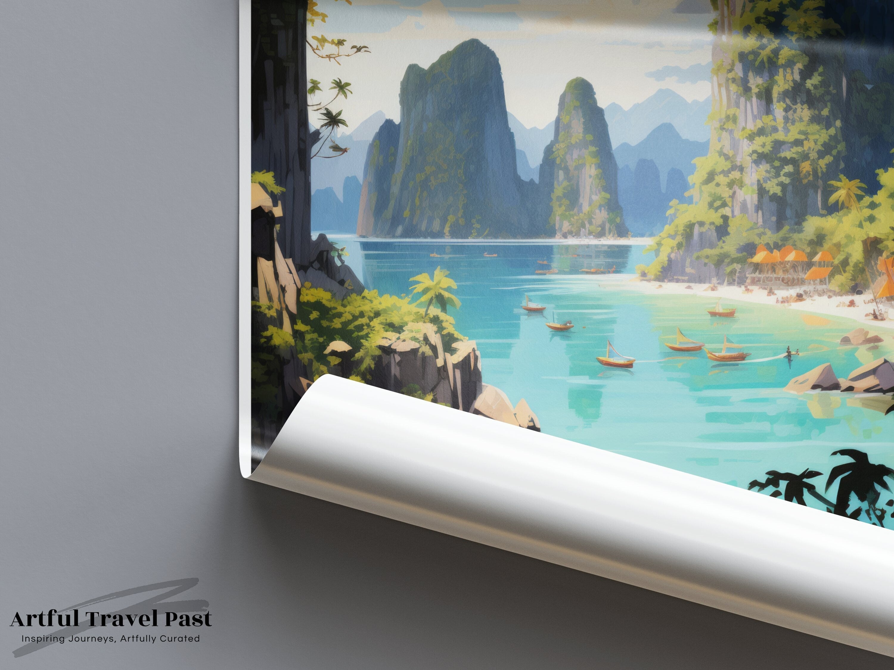 Stunning El Nido Philippines Scenic Landscape Wall Art, Beach Decor, Nature Print, Tropical Island Paradise, Ocean View