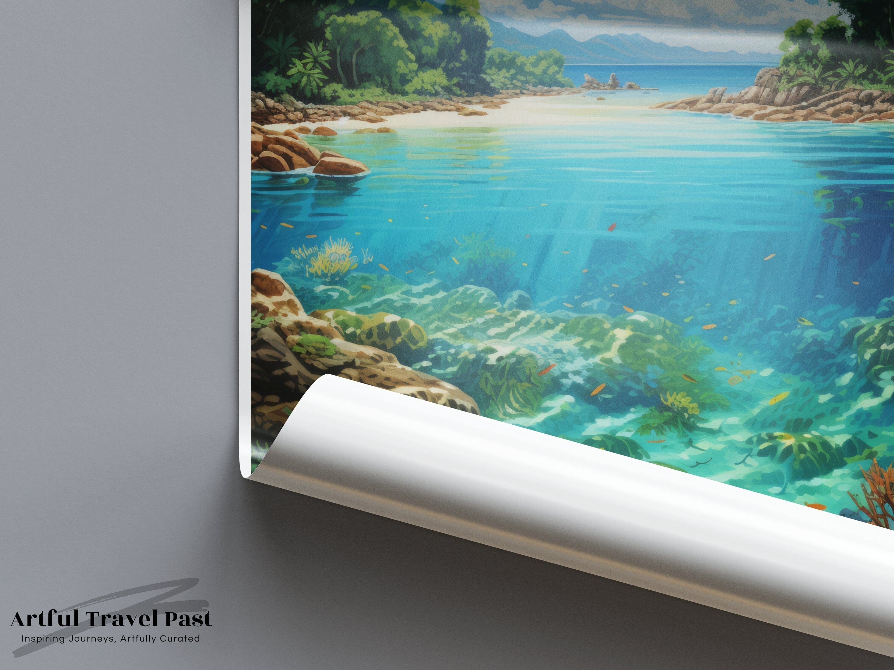 Wall Art Cape York Poster | Coral Reef | Australia Wall Art