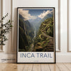 Inca Trail Wall Art, Stunning Inca Trail Poster, Scenic Mountain Print, Beautiful Nature Artwork, Colombia Landscape Decor