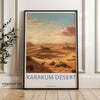 Karakum Desert Wall Art, Sunset Landscape Print, Turkmenistan Poster, Nature Photography, Home Decor, Gift for Travelers