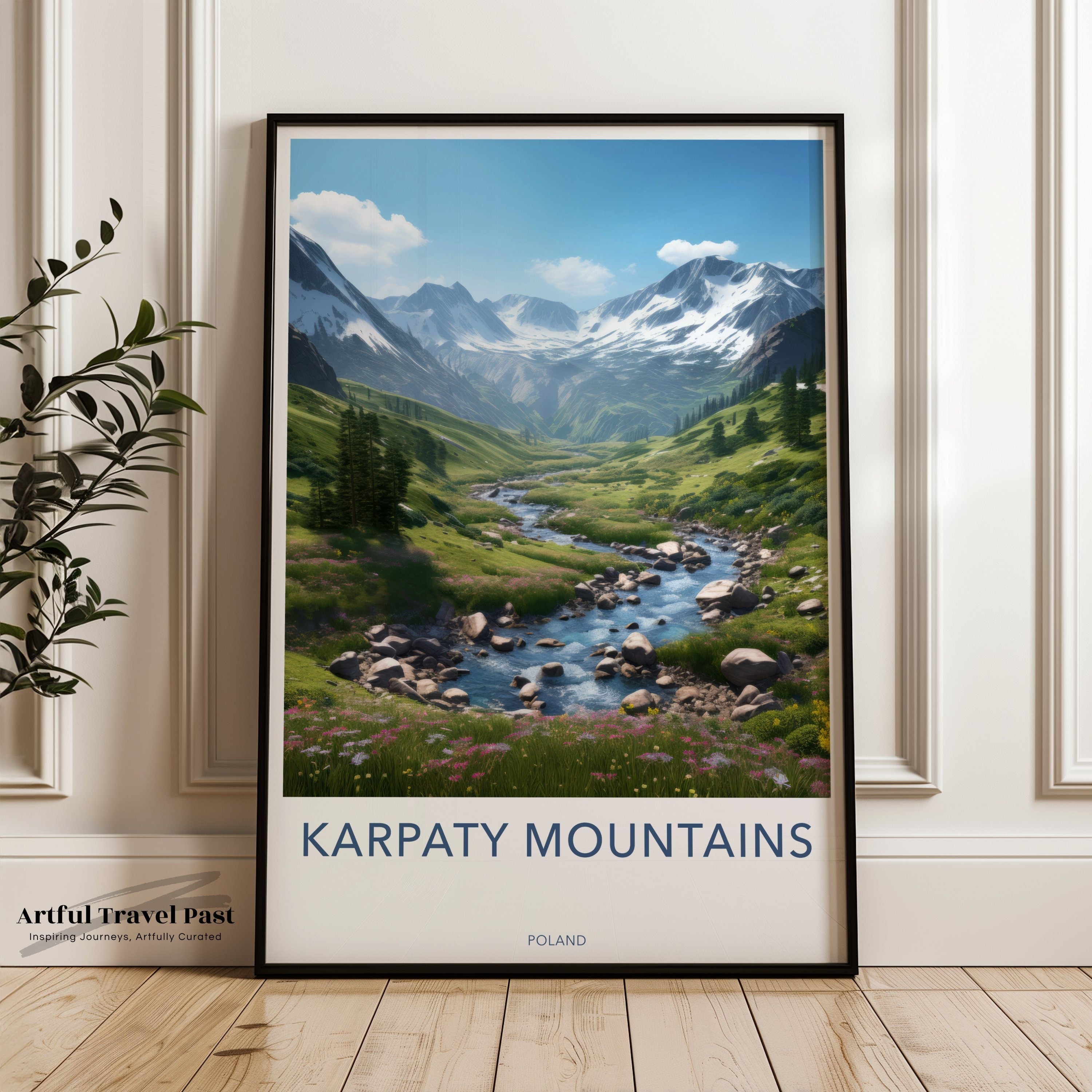 Karpaty Mountains Landscape Wall Art, Poland Scenic Nature Print, Beautiful Mountain Scenery Artwork, Home Decor