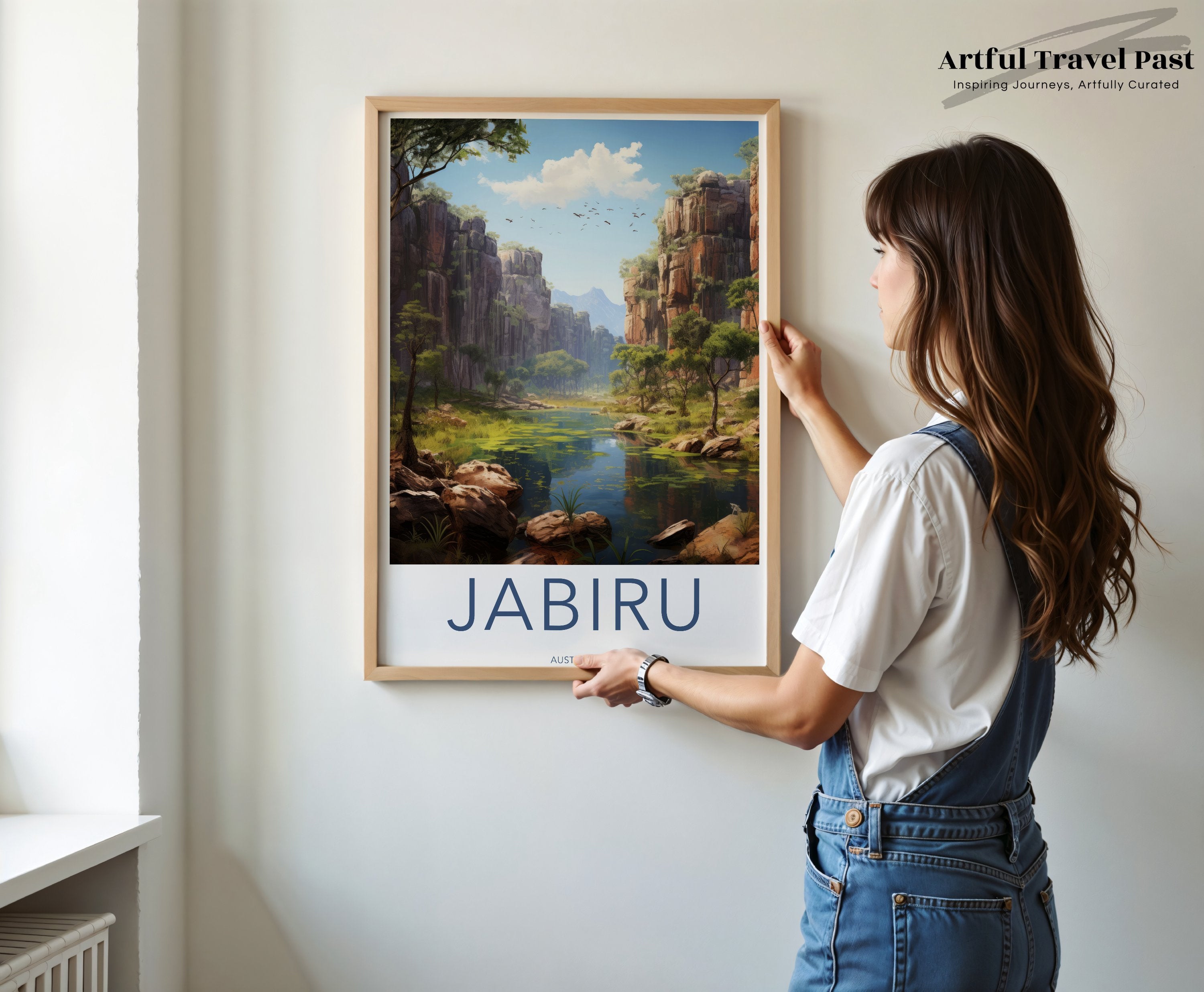 Jabiru Australia Wall Art Print, Nature Landscape Artwork, Scenic Decor, Australian Wilderness Poster, Unique Wall Art