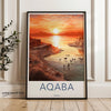 Wall Art Aqaba Poster | Jordan Wall Art | Middle East Decor