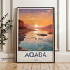 Wall Art Aqaba Poster | Jordan Wall Art | Middle East Decor