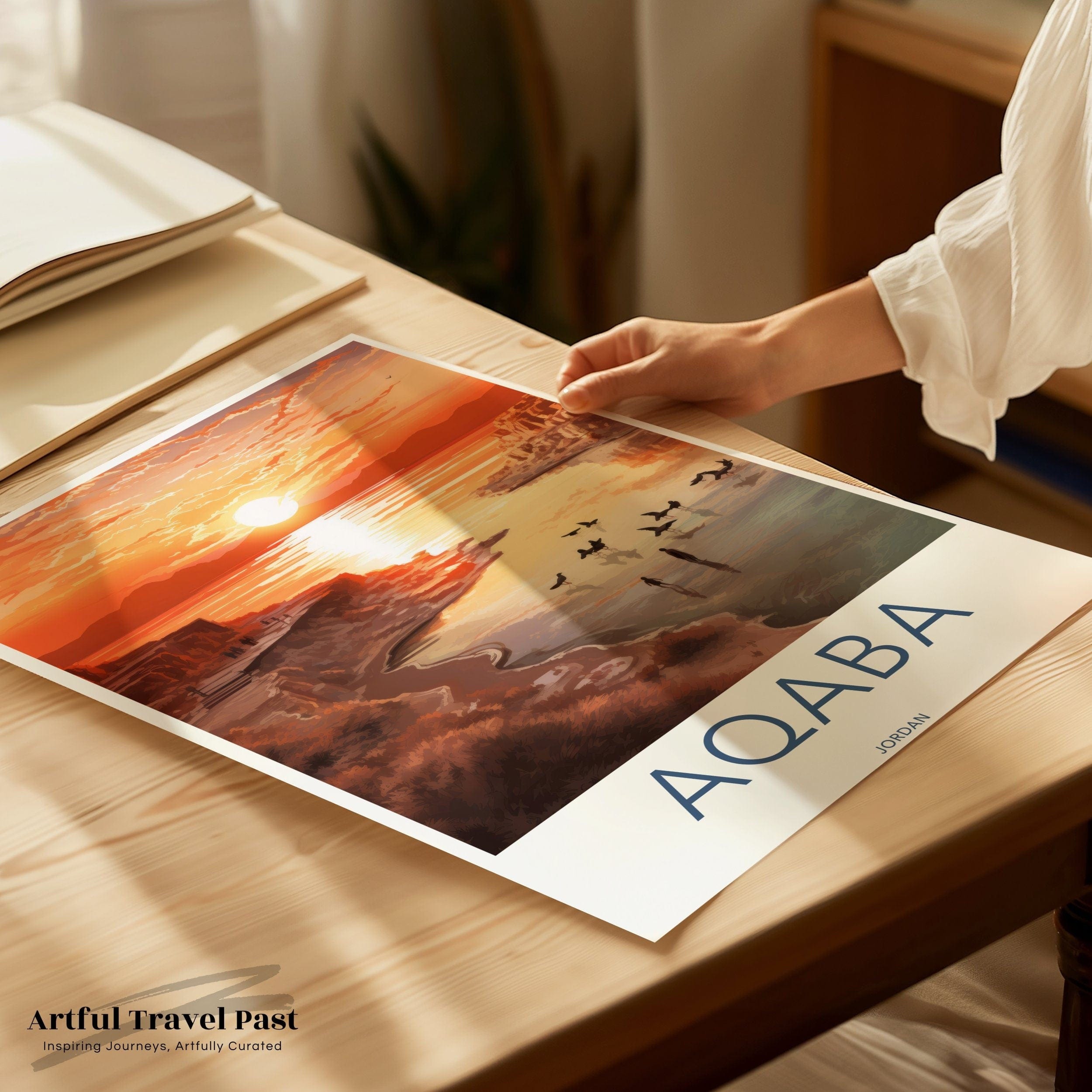 Wall Art Aqaba Poster | Jordan Wall Art | Middle East Decor