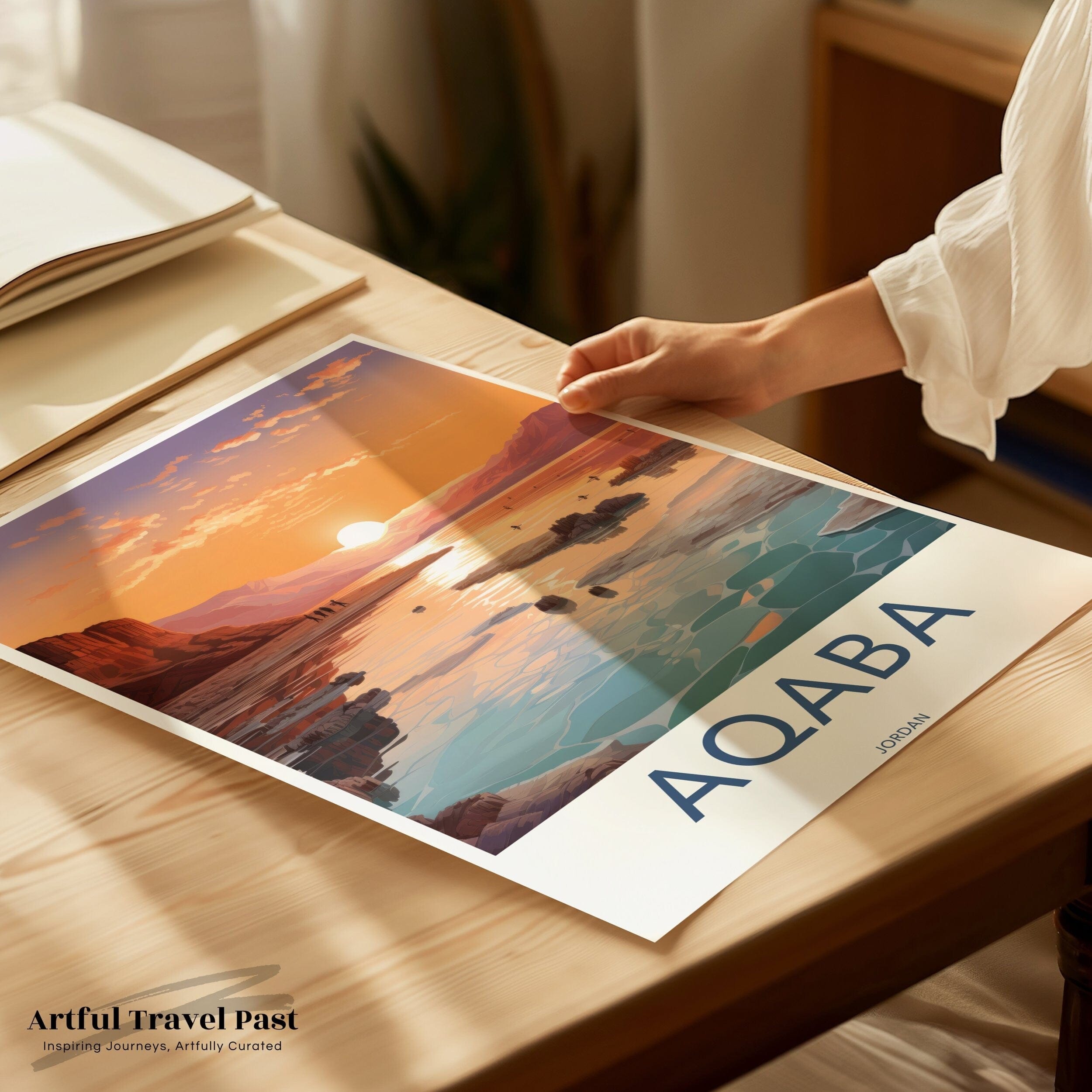 Wall Art Aqaba Poster | Jordan Wall Art | Middle East Decor