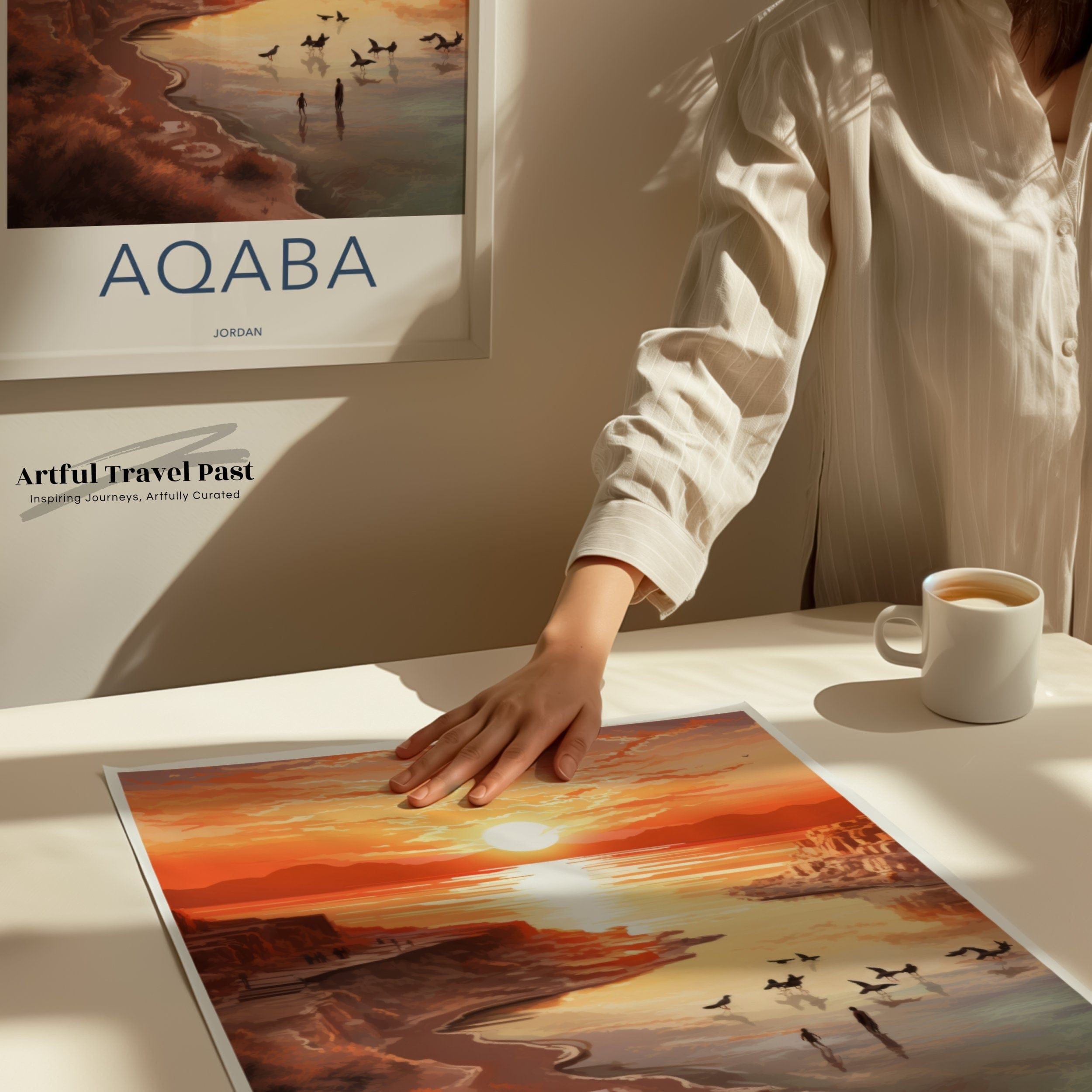 Wall Art Aqaba Poster | Jordan Wall Art | Middle East Decor