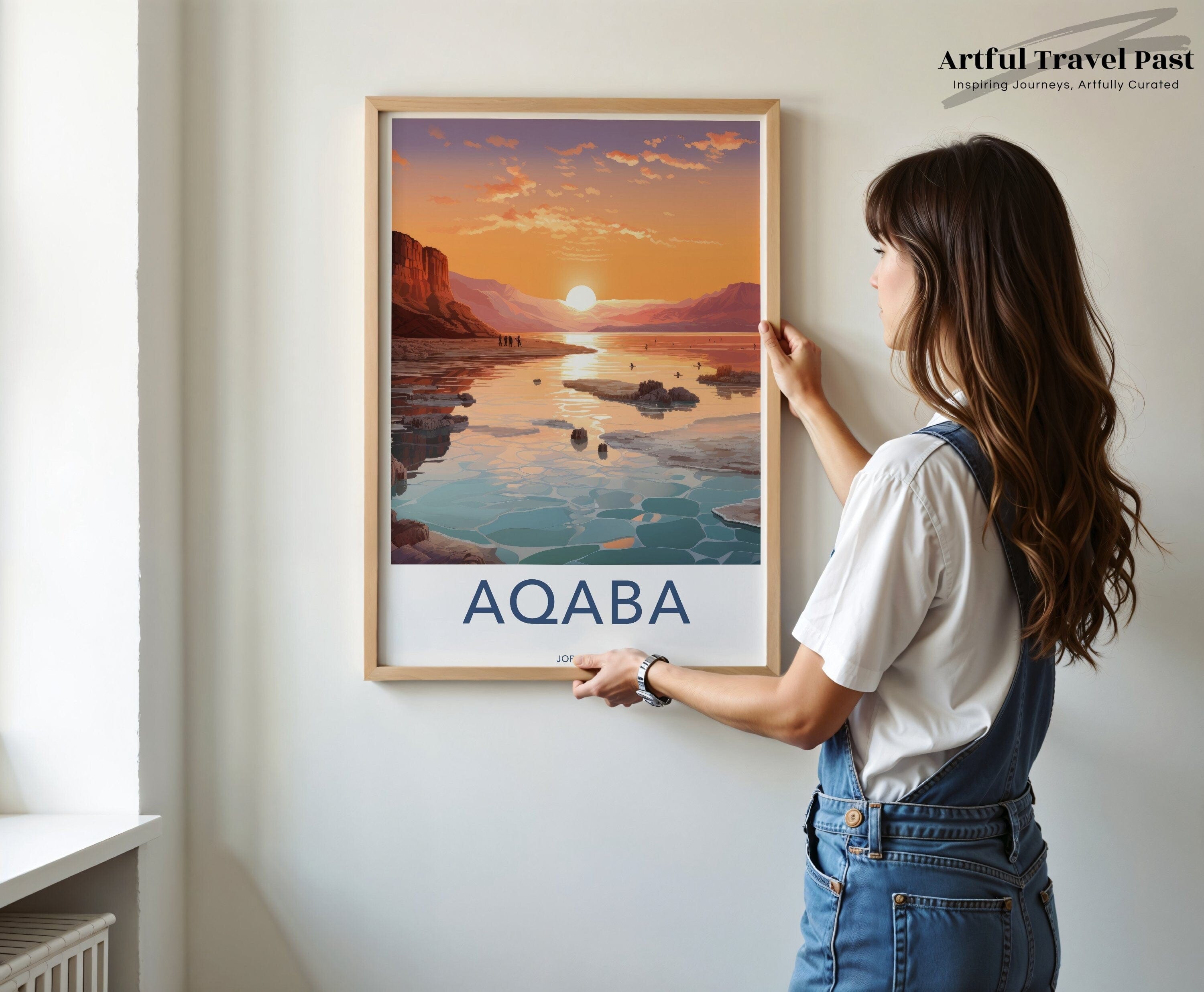 Wall Art Aqaba Poster | Jordan Wall Art | Middle East Decor