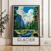 Glacier National Park Poster | Montana Wall Art