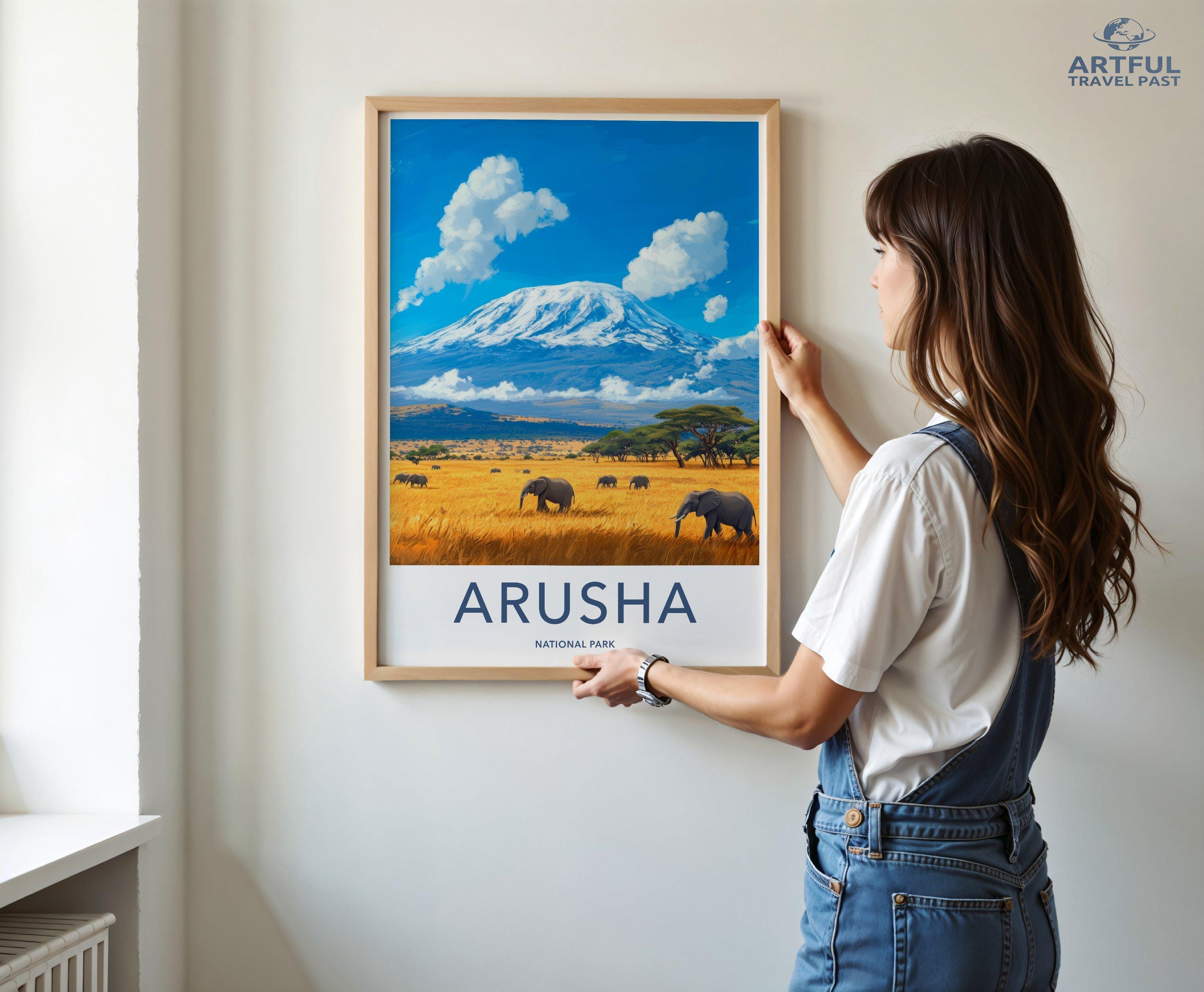 Arusha National Park Poster | Tanzania Wall Art