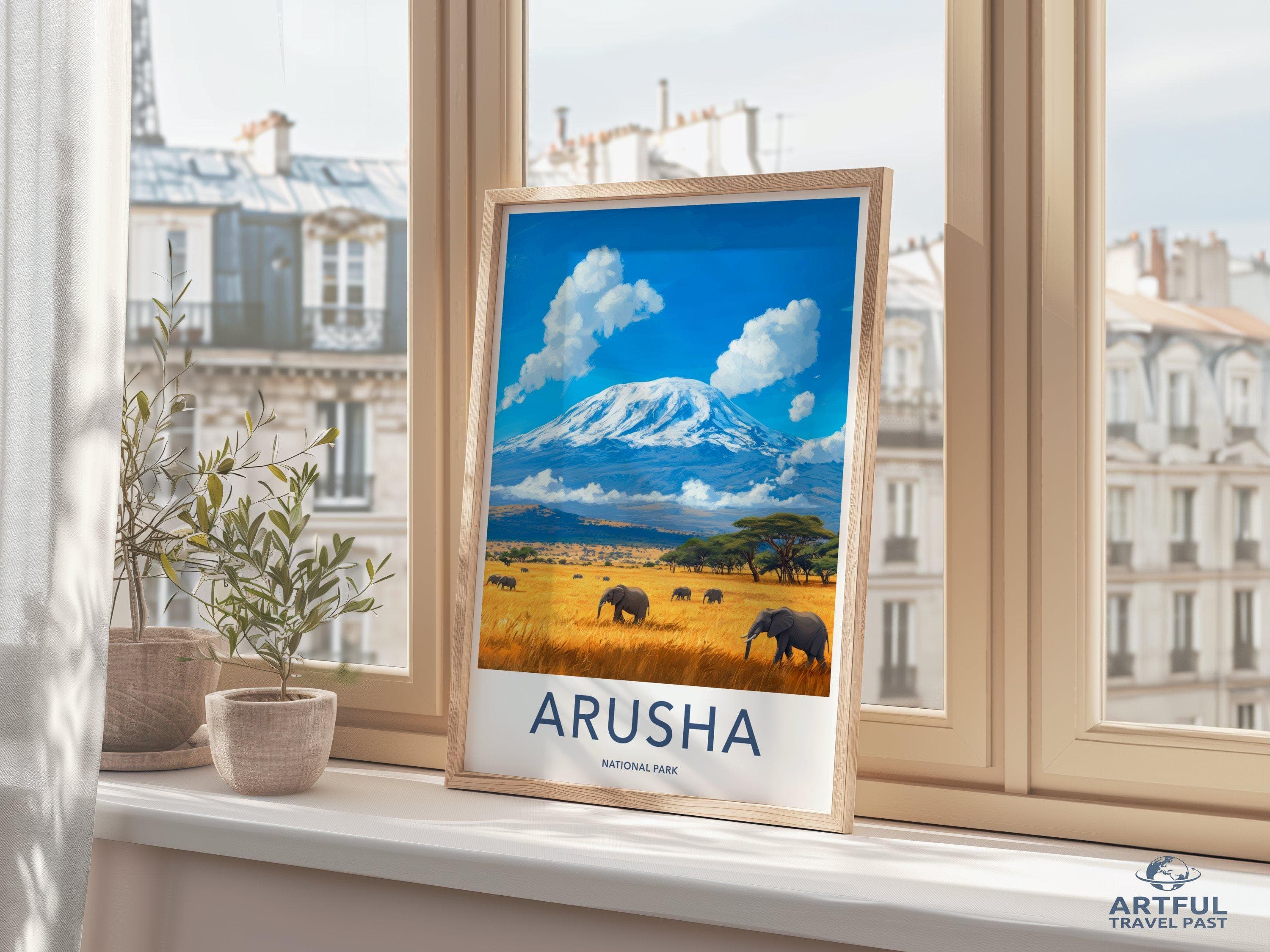 Arusha National Park Poster | Tanzania Wall Art