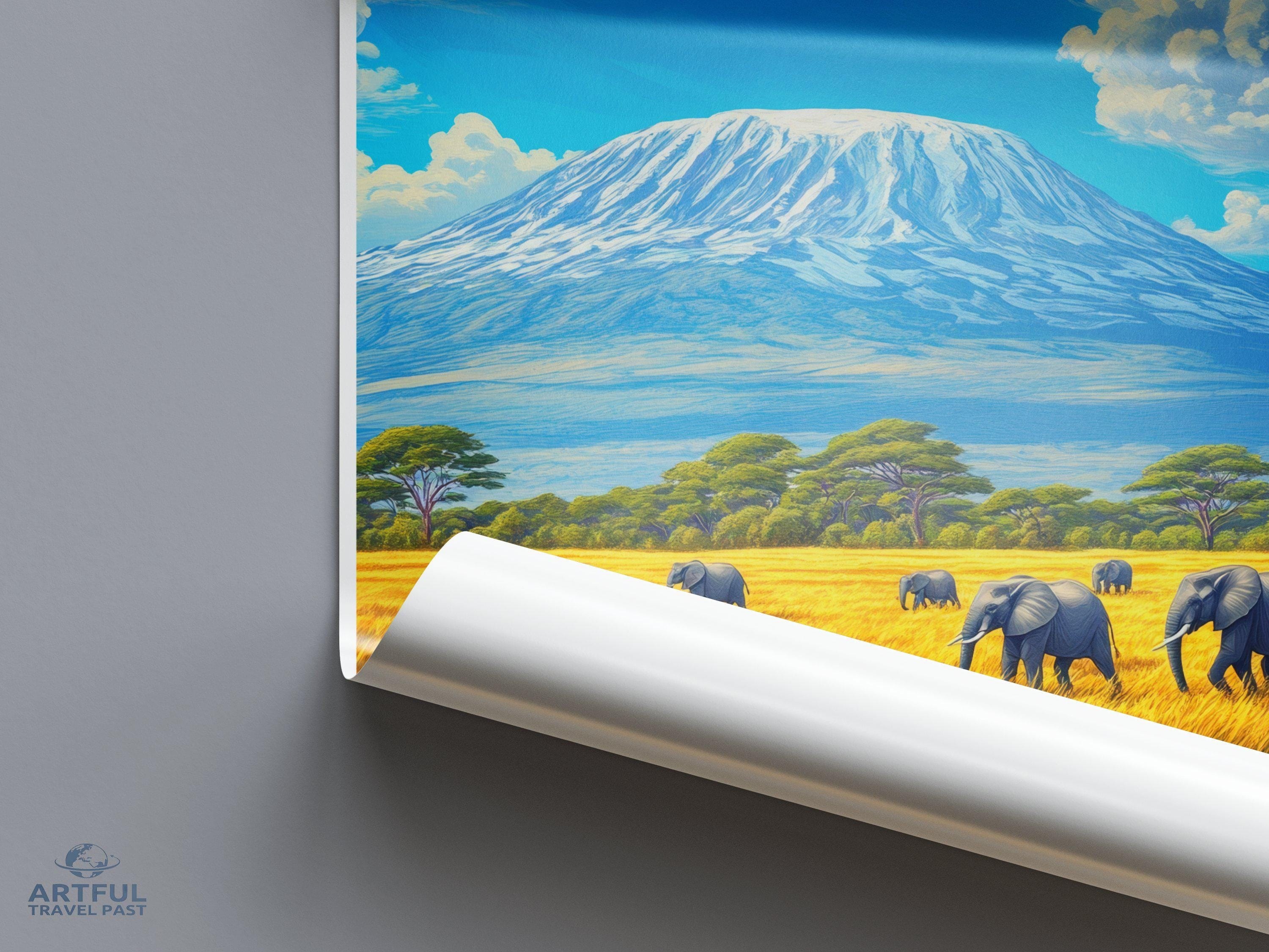 Kilimanjaro National Park Poster | Tanzania Wall Art