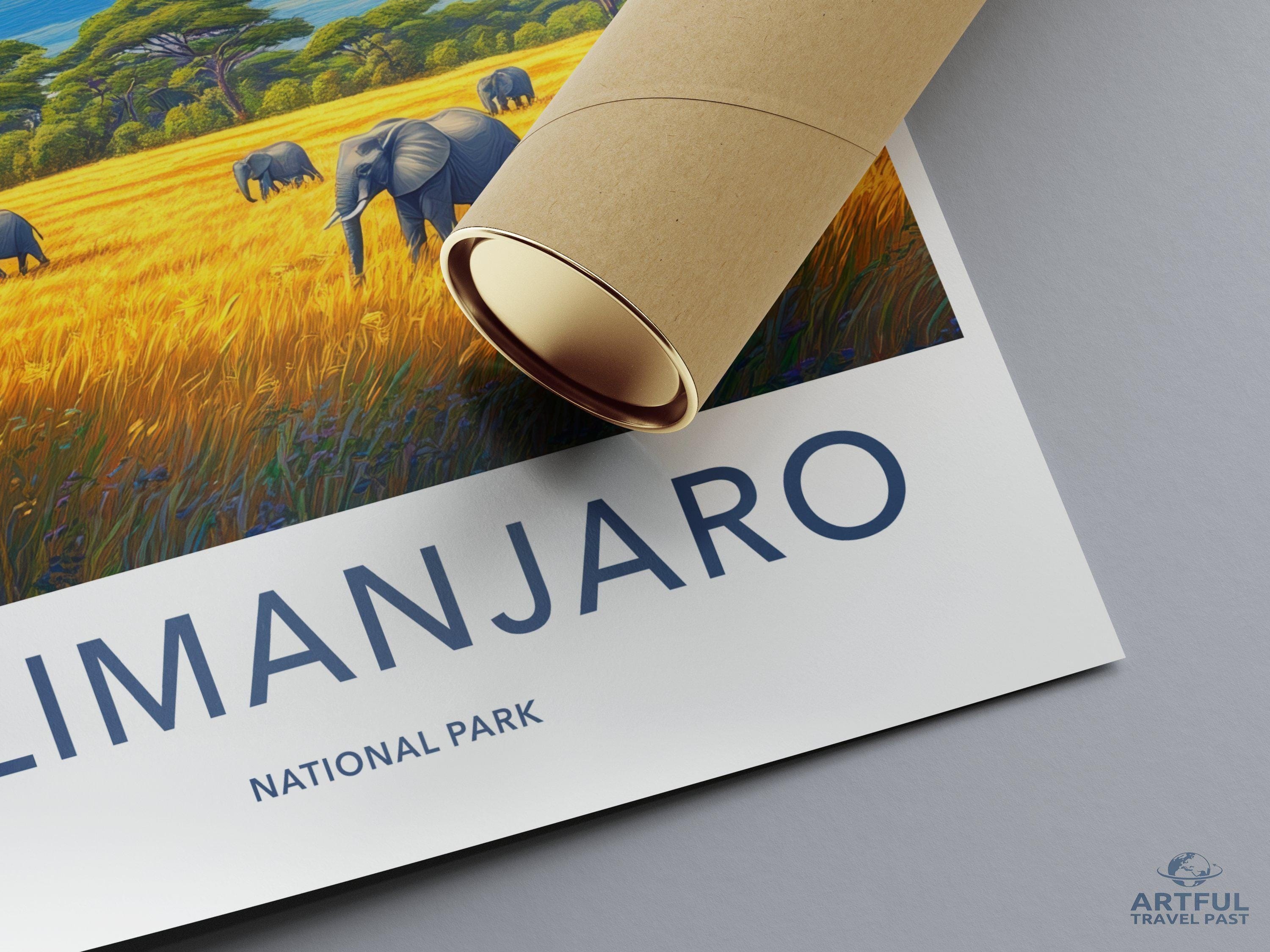 Kilimanjaro National Park Poster | Tanzania Wall Art