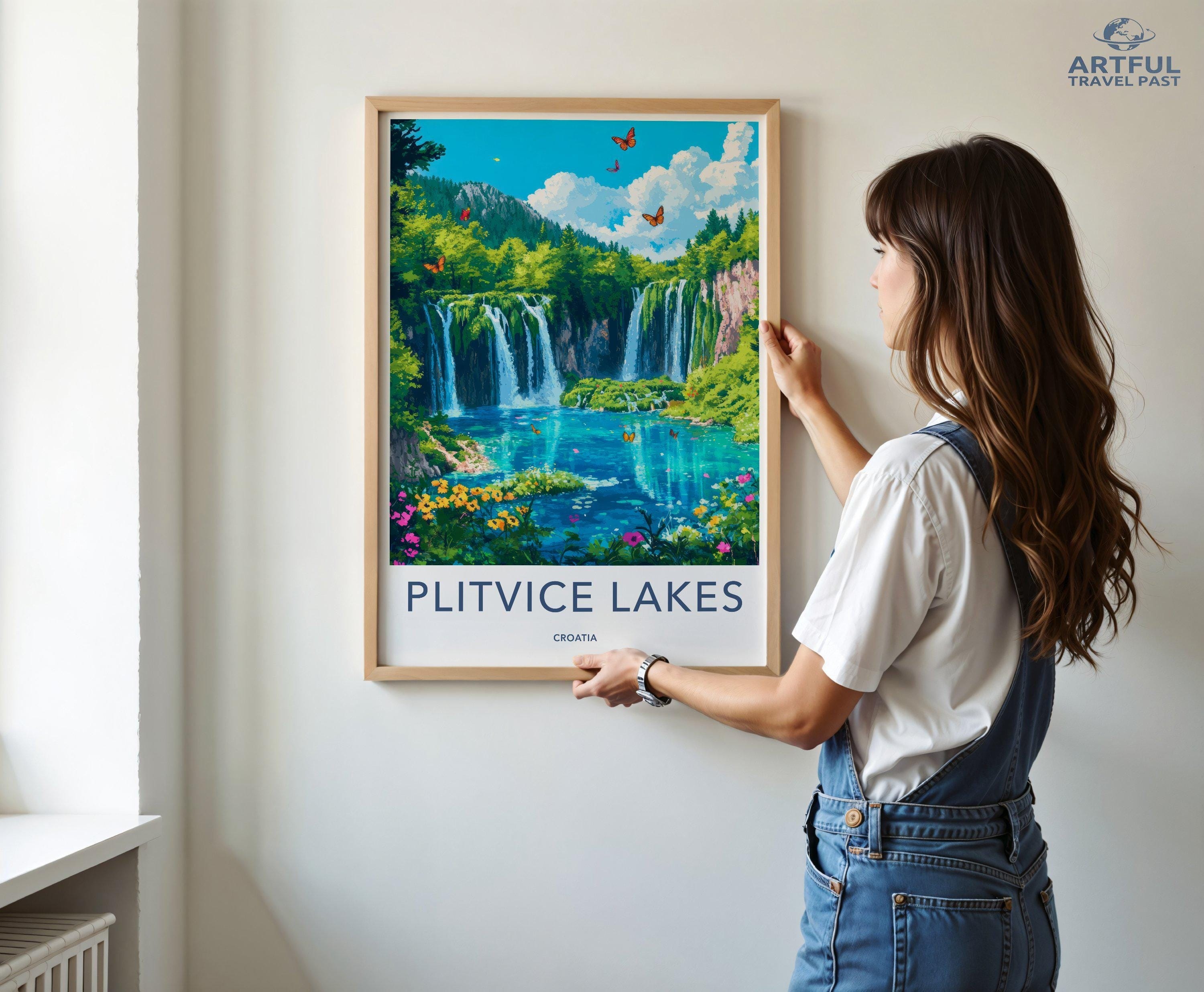 Plitvice Lakes National Park Poster | Croatia Wall Art