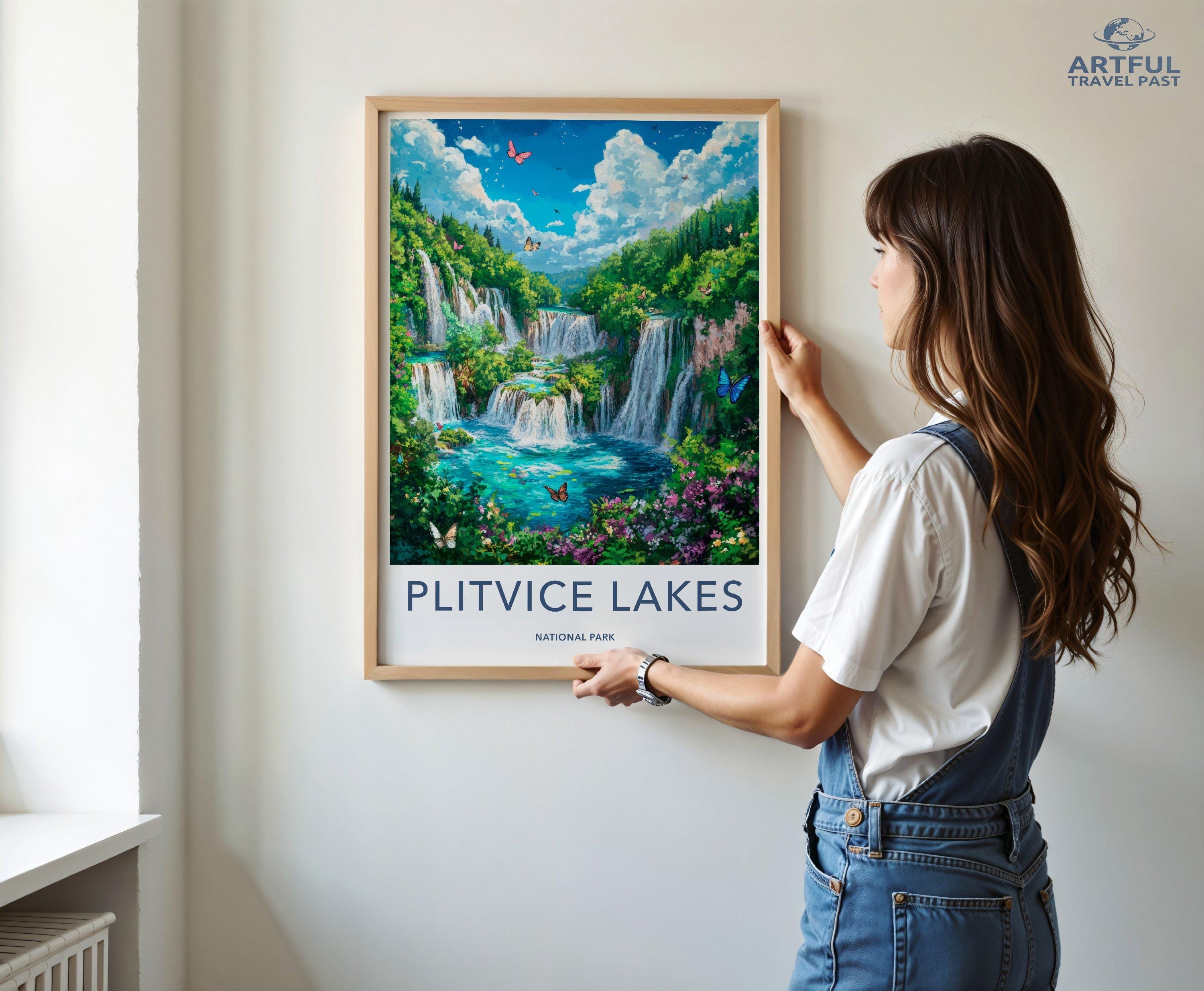 Plitvice Lakes National Park Poster | Croatia Wall Art