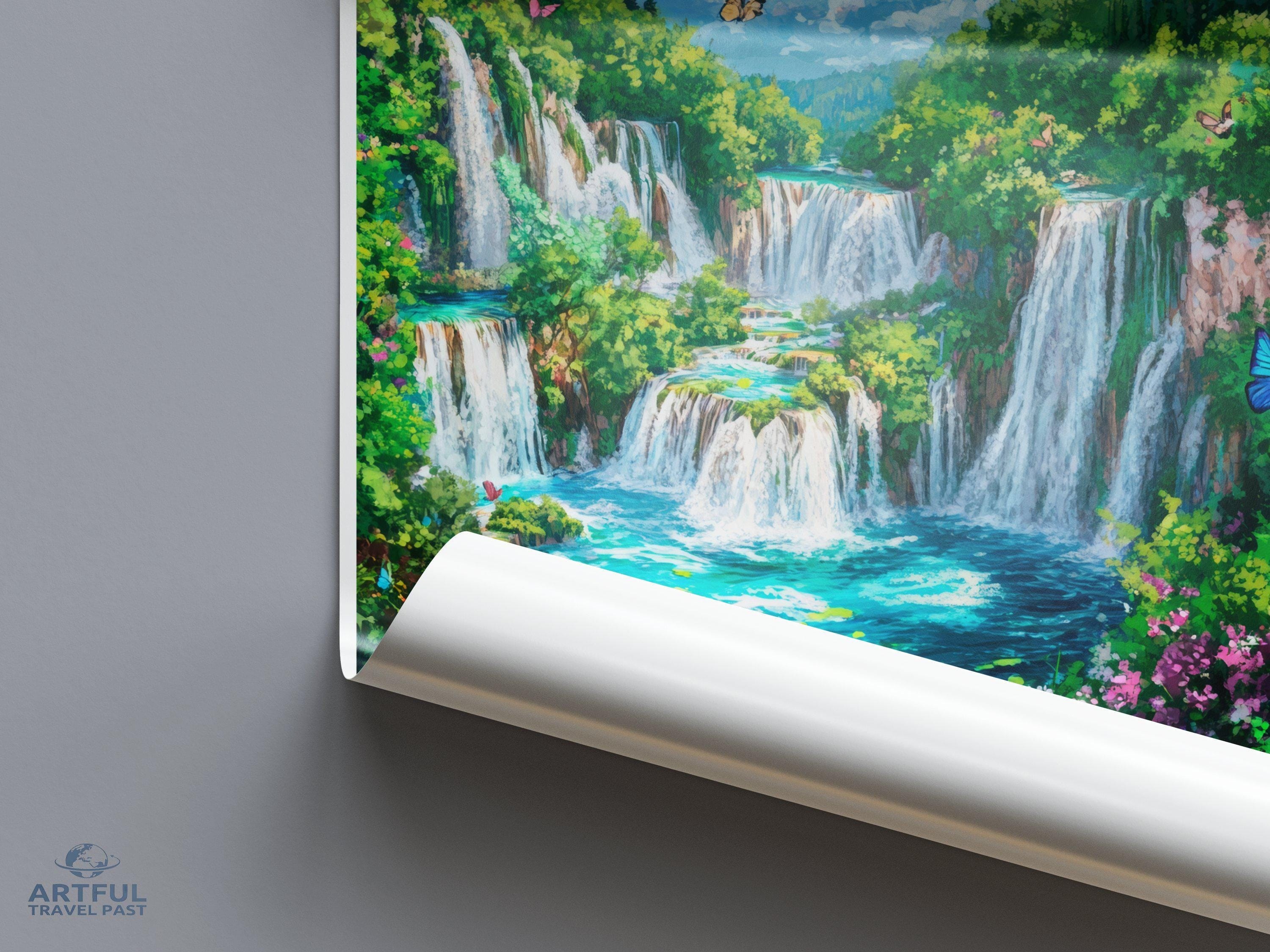 Plitvice Lakes National Park Poster | Croatia Wall Art