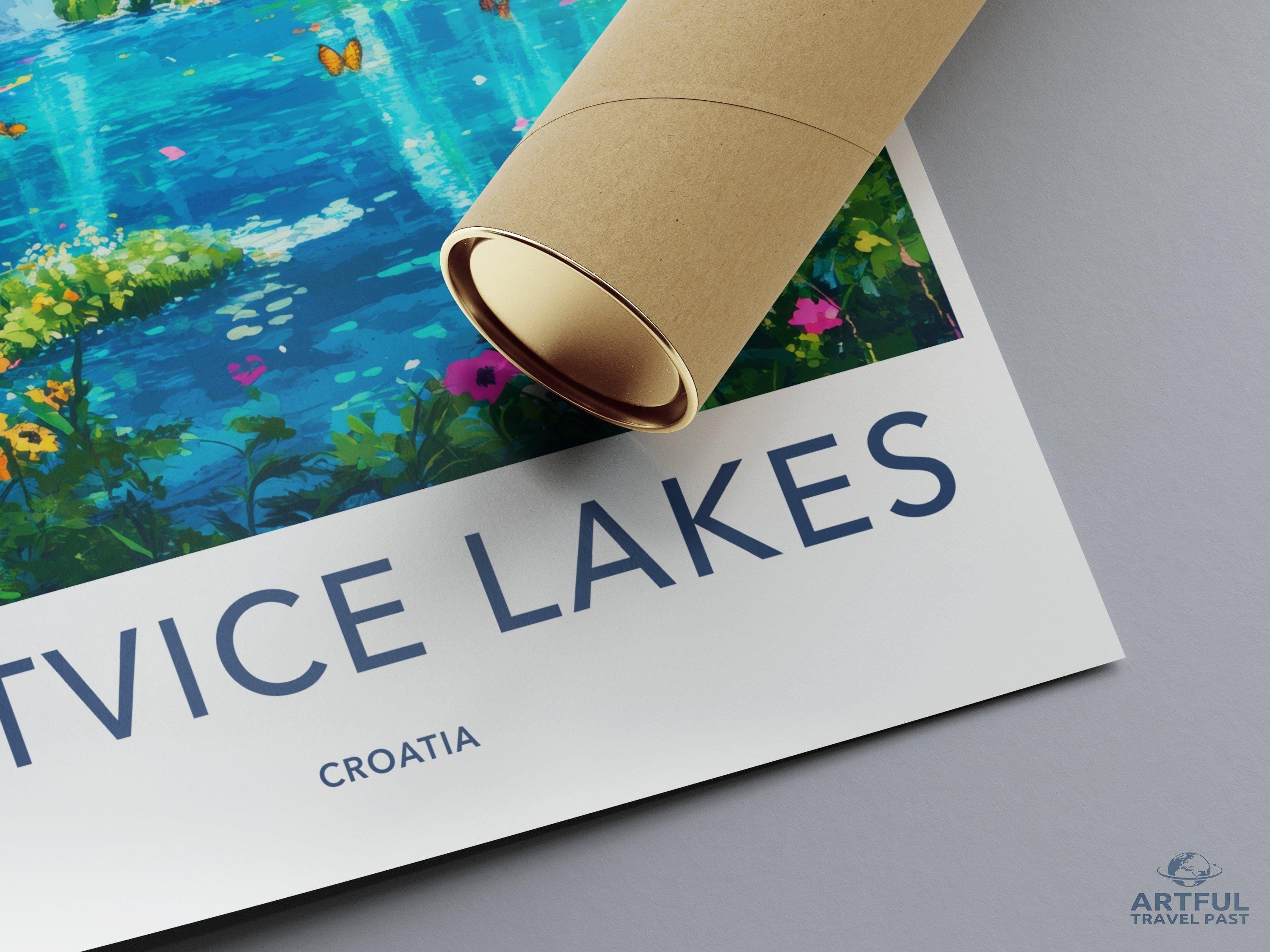 Plitvice Lakes National Park Poster | Croatia Wall Art