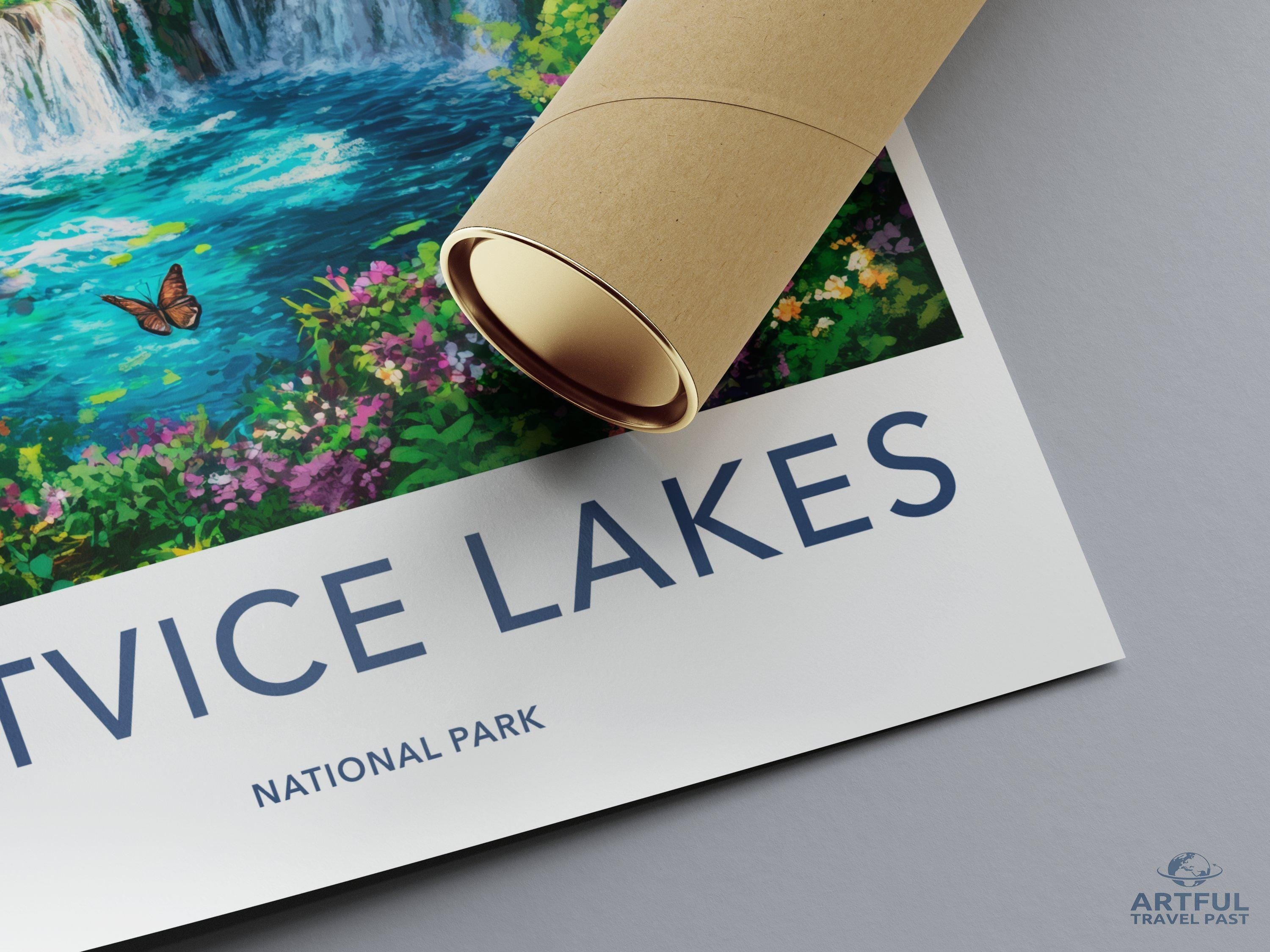 Plitvice Lakes National Park Poster | Croatia Wall Art