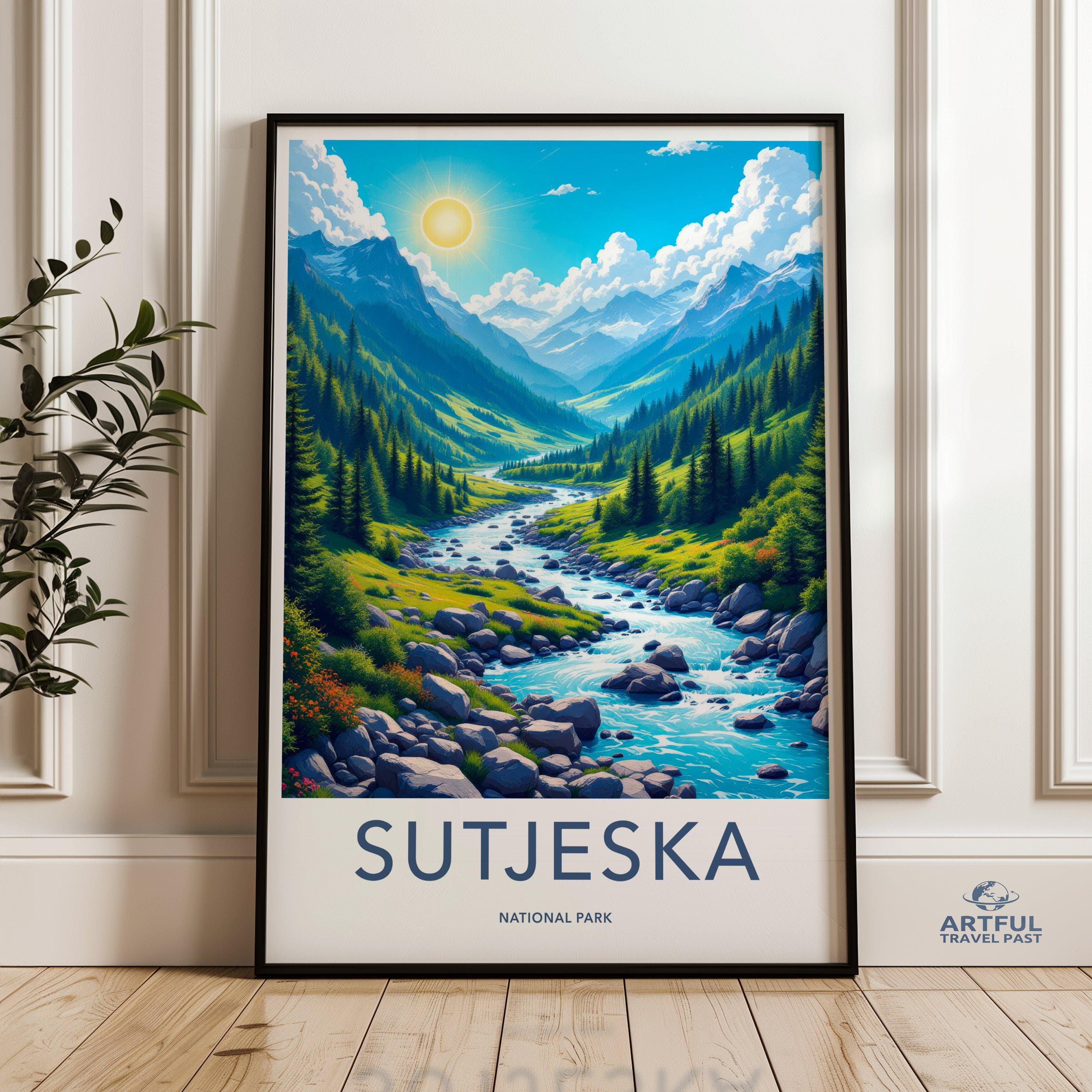 Sutjeska National Park Poster | Bosnia and Herzegovina Art