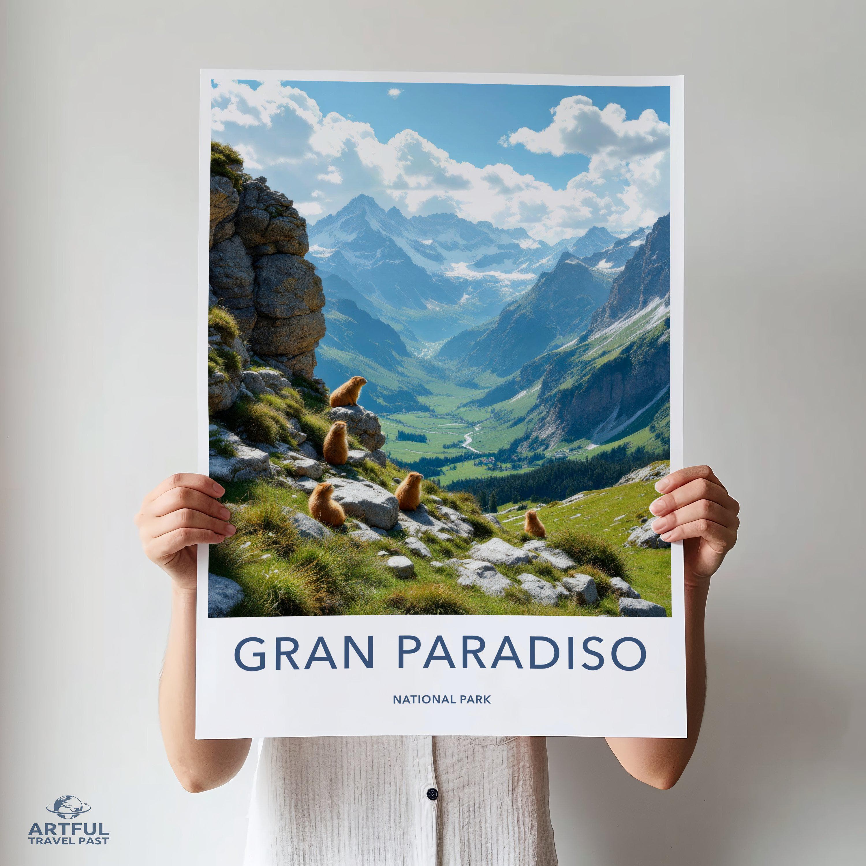 Gran Paradiso National Park Poster | Italy Wall Art