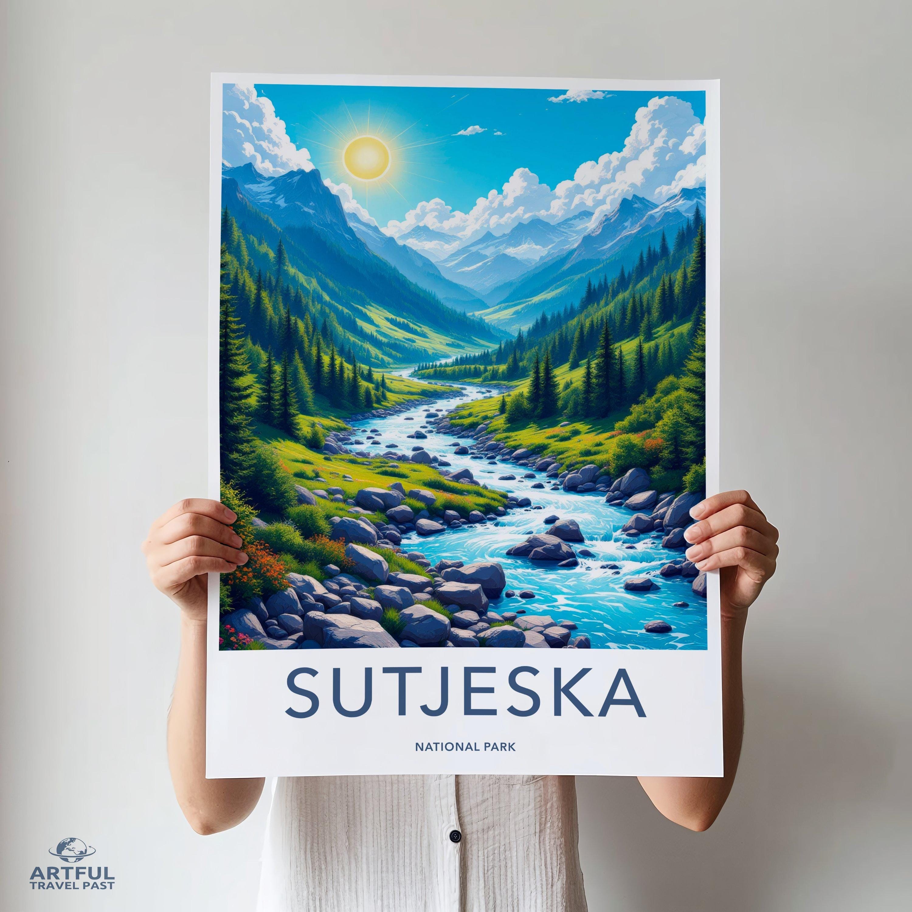 Sutjeska National Park Poster | Bosnia and Herzegovina Art