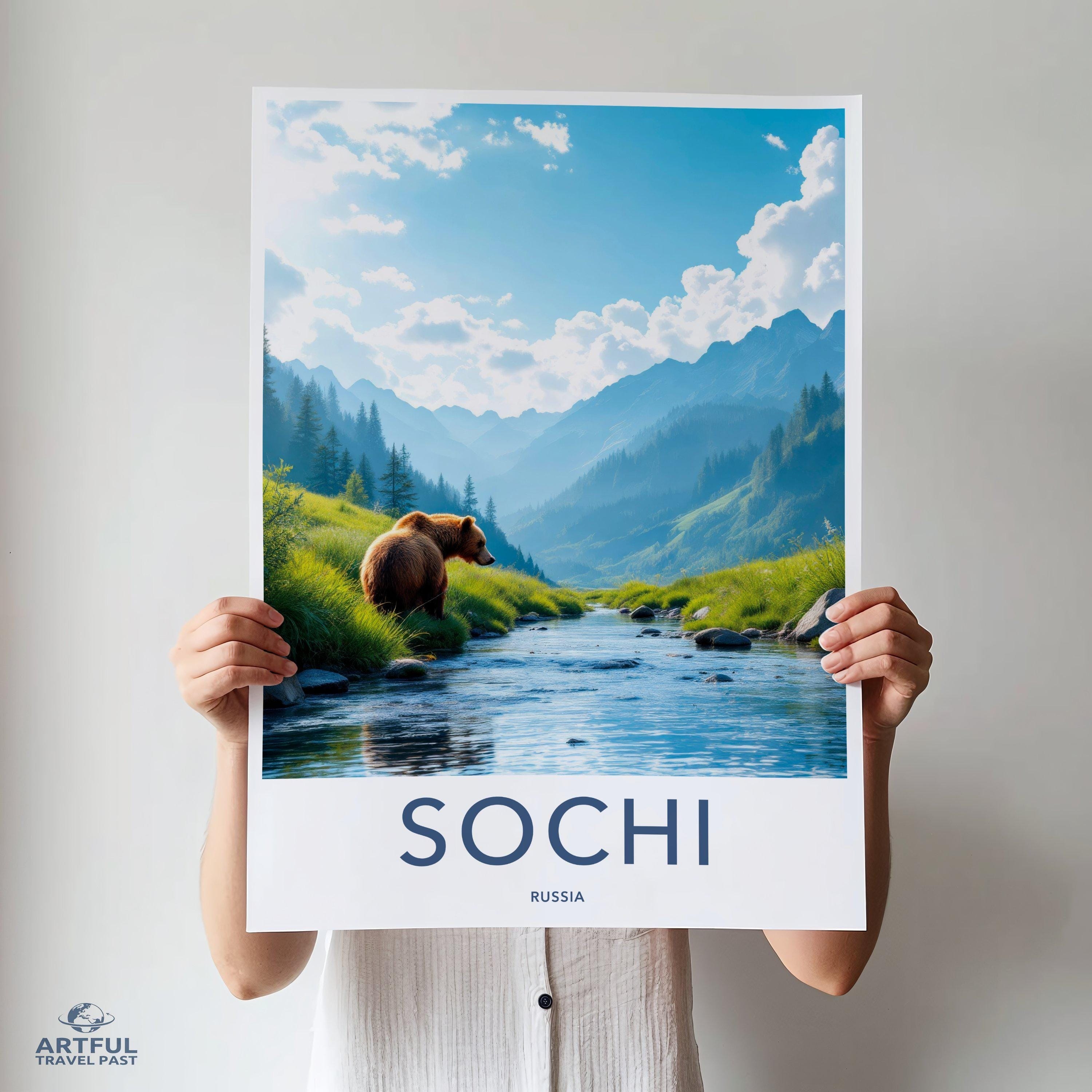 Sochi National Park Poster | Russia Wall Art