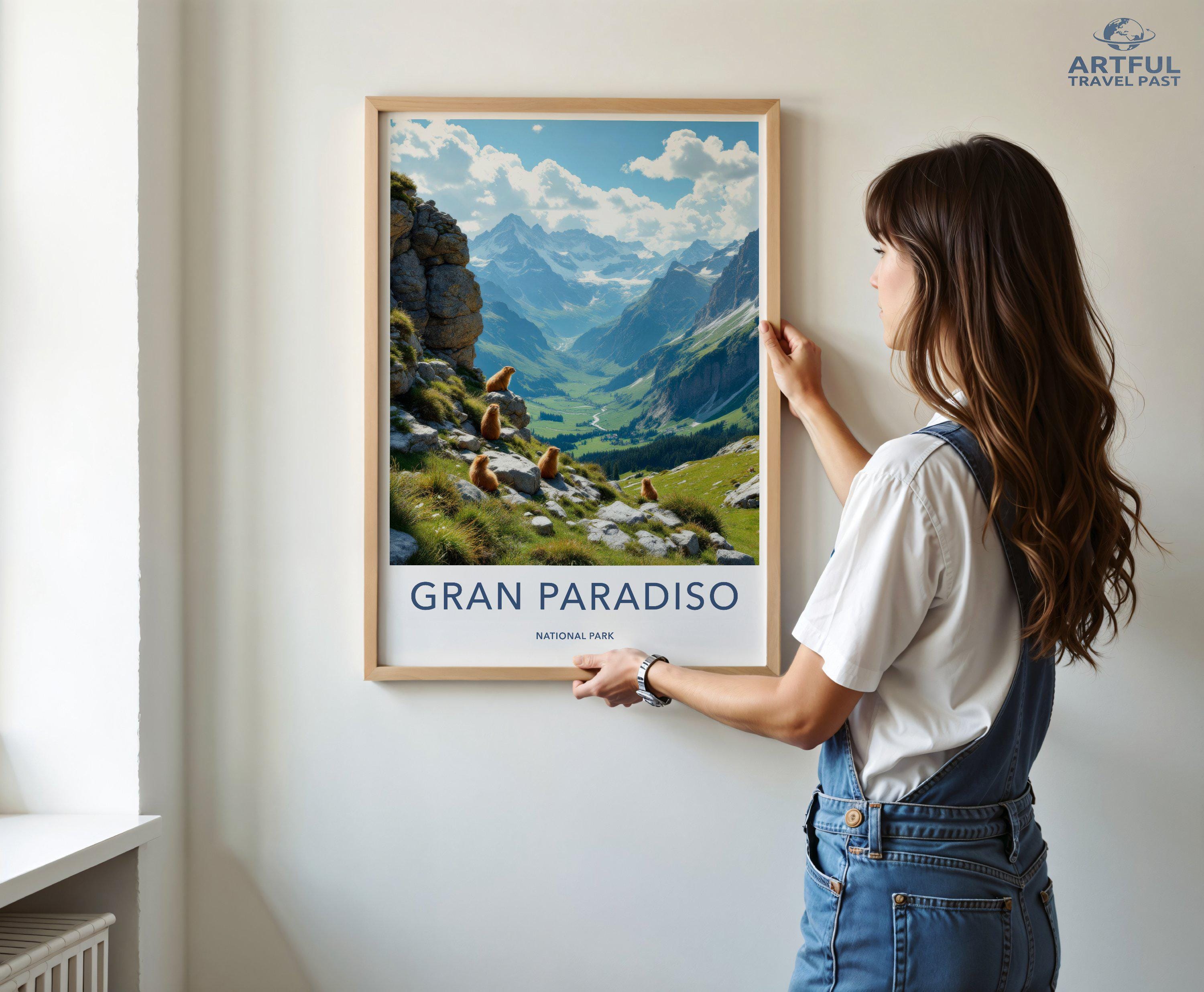 Gran Paradiso National Park Poster | Italy Wall Art