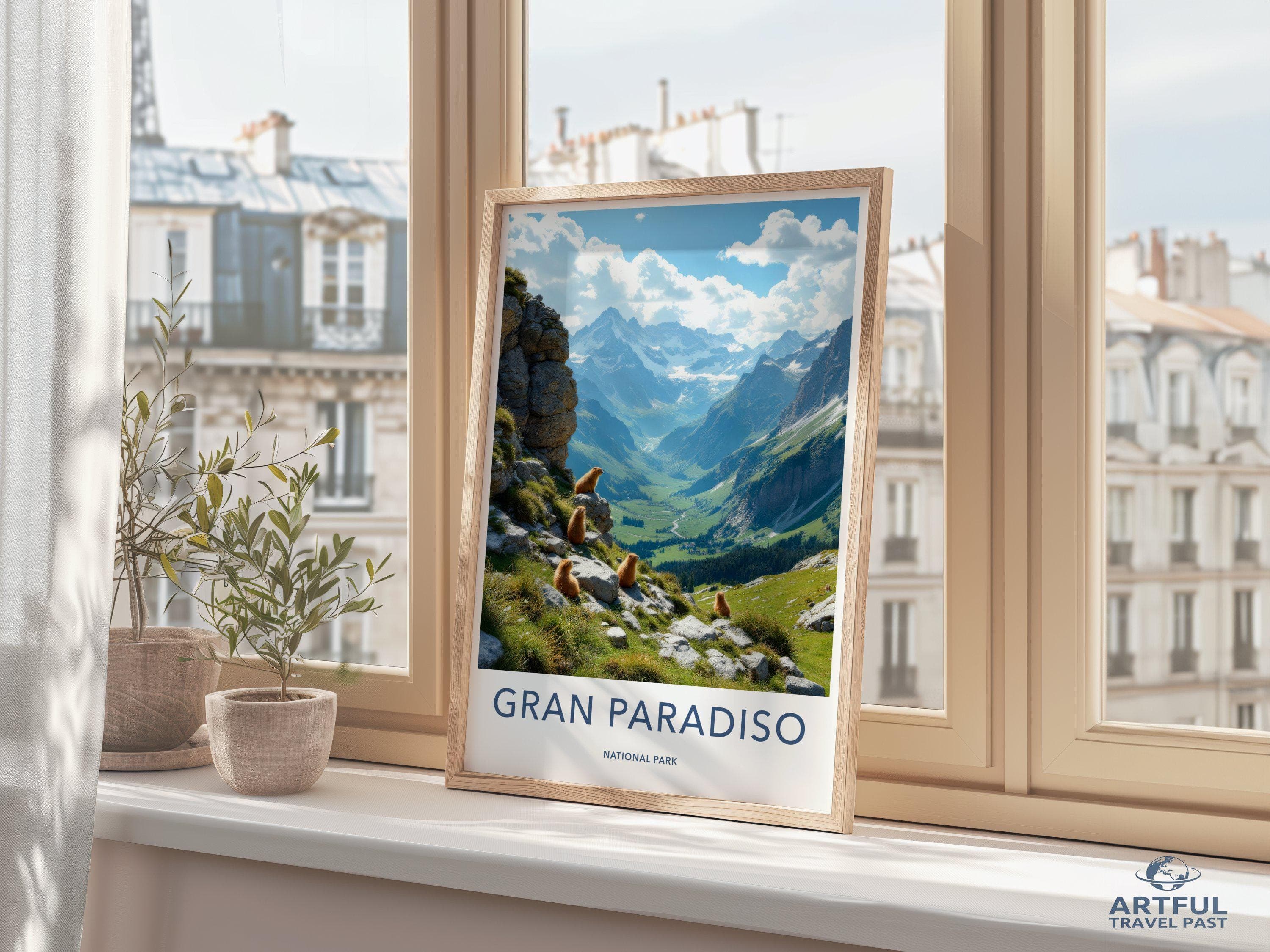 Gran Paradiso National Park Poster | Italy Wall Art