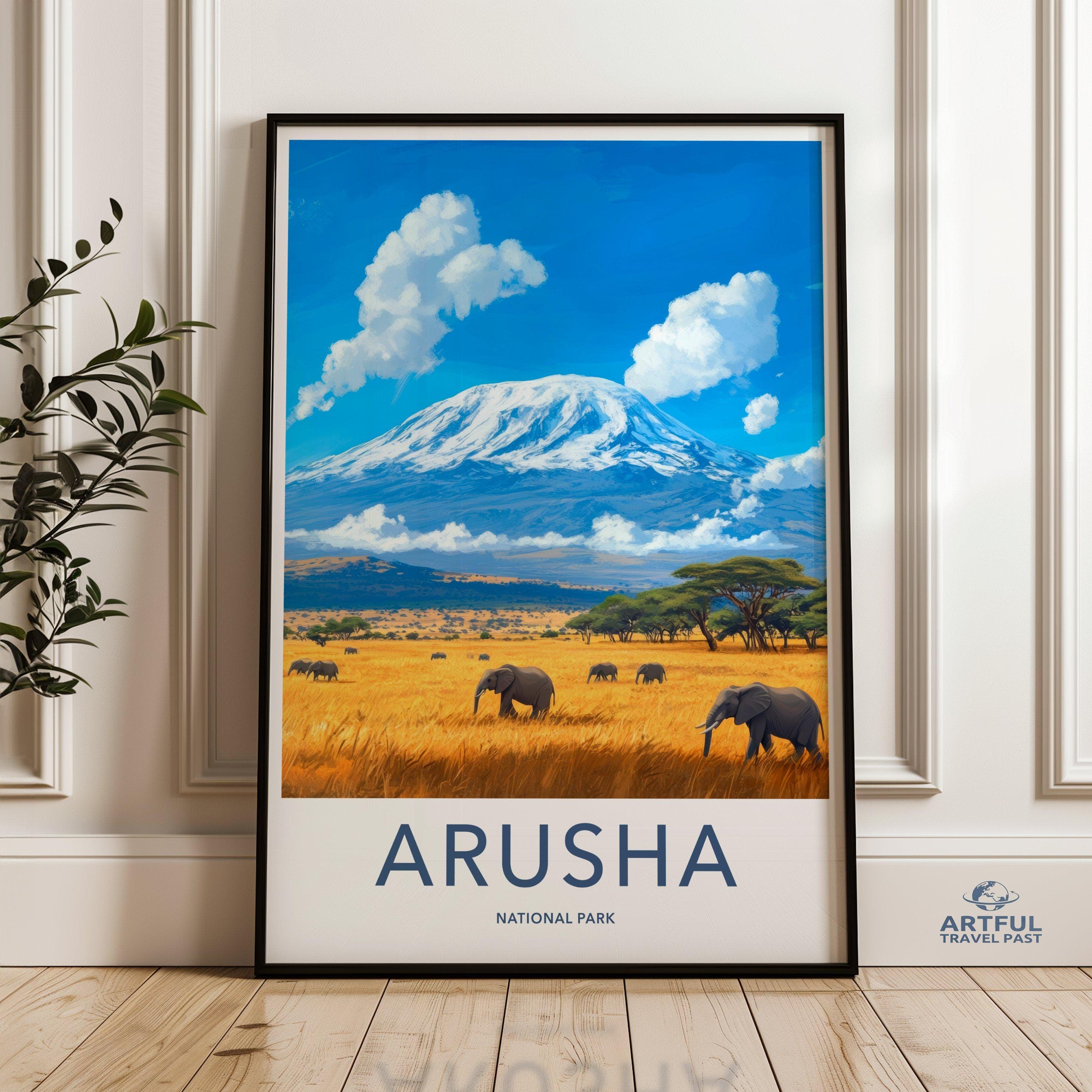 Arusha National Park Poster | Tanzania Wall Art