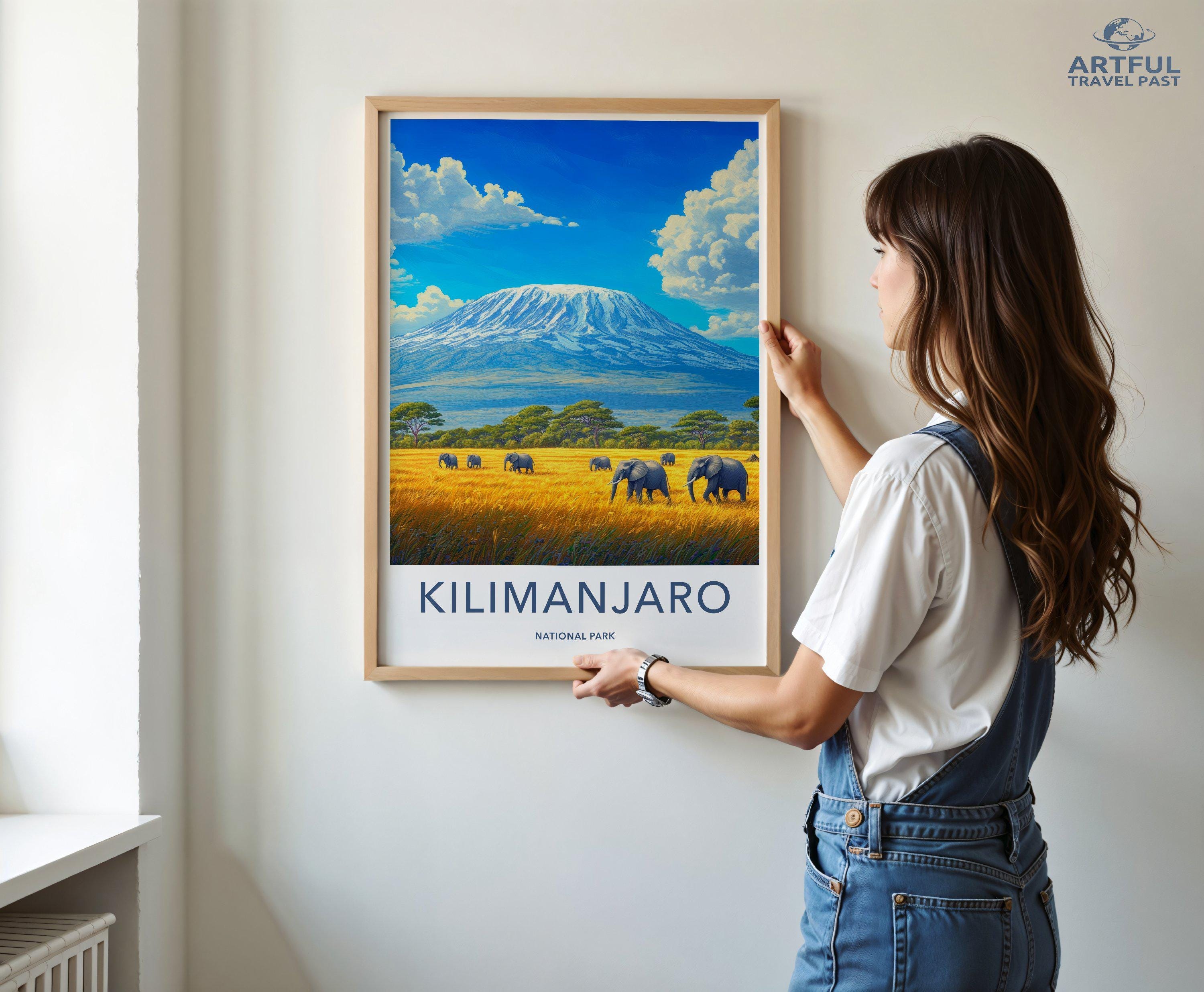 Kilimanjaro National Park Poster | Tanzania Wall Art